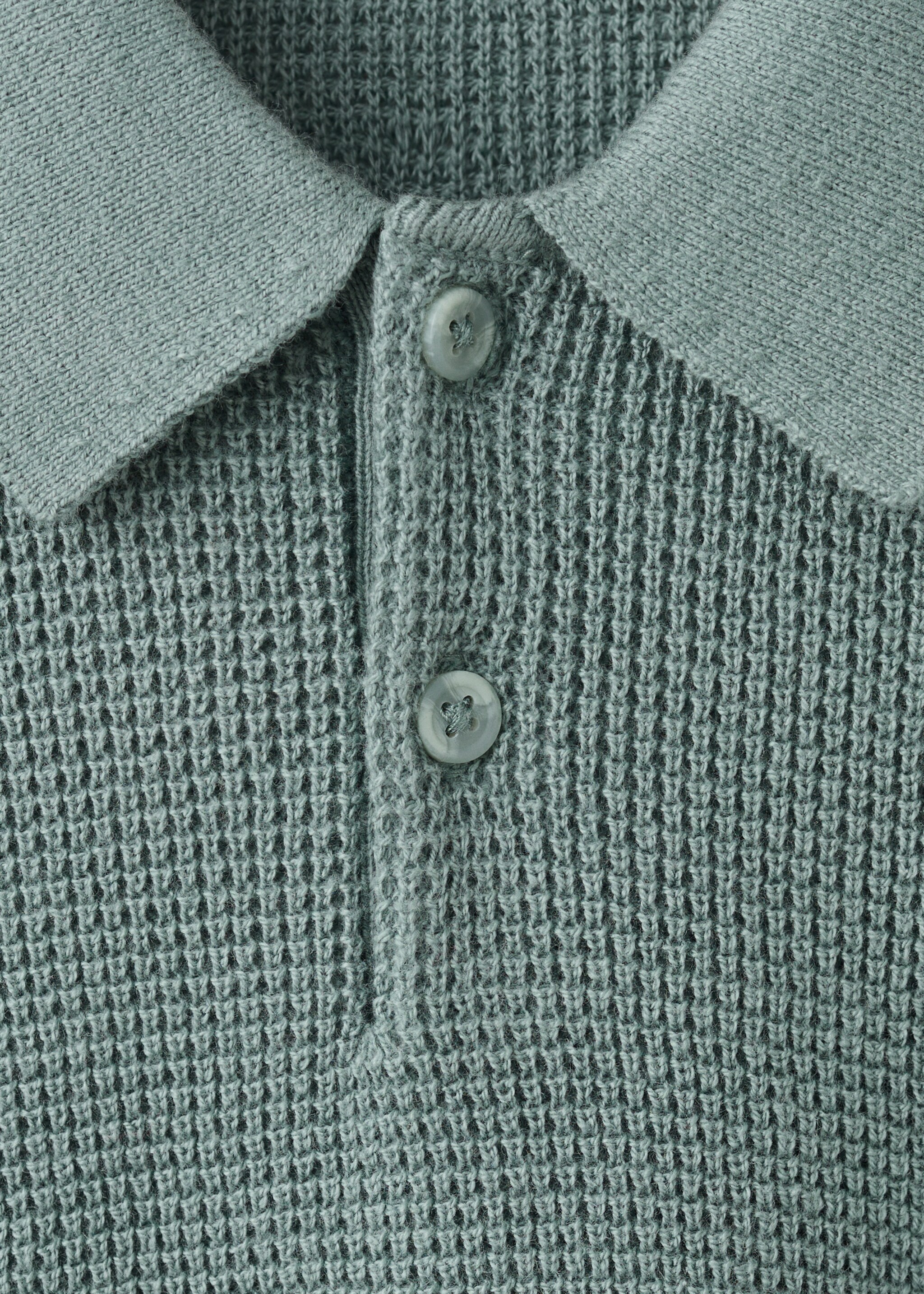 Jersey punto fino - Detalle del artículo 8, Verde bosque. Ref: 27046351-00.