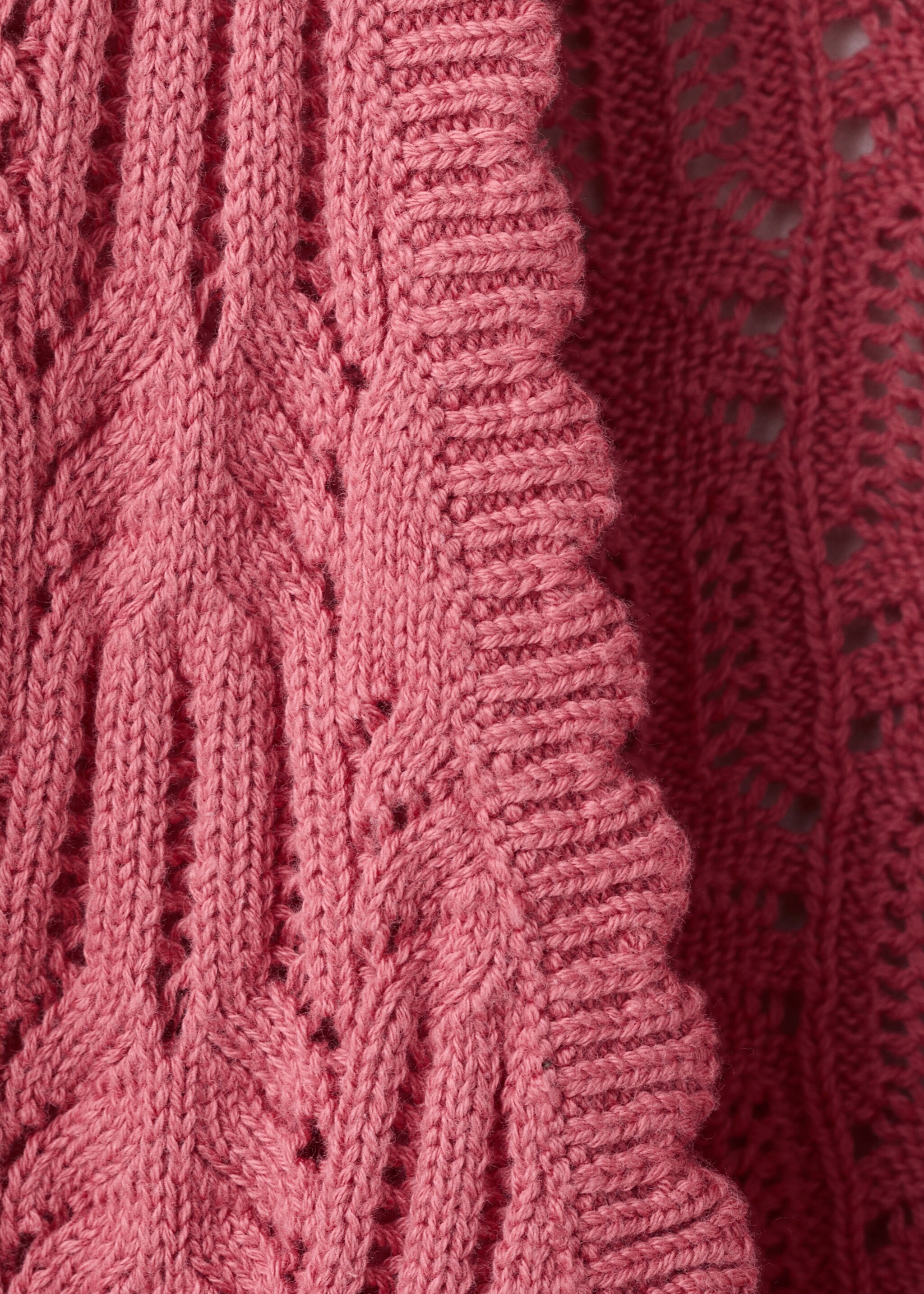Lochstrickjacke - Detail des Artikels 8, Erdbeerrot. Ref: 27046352-00.
