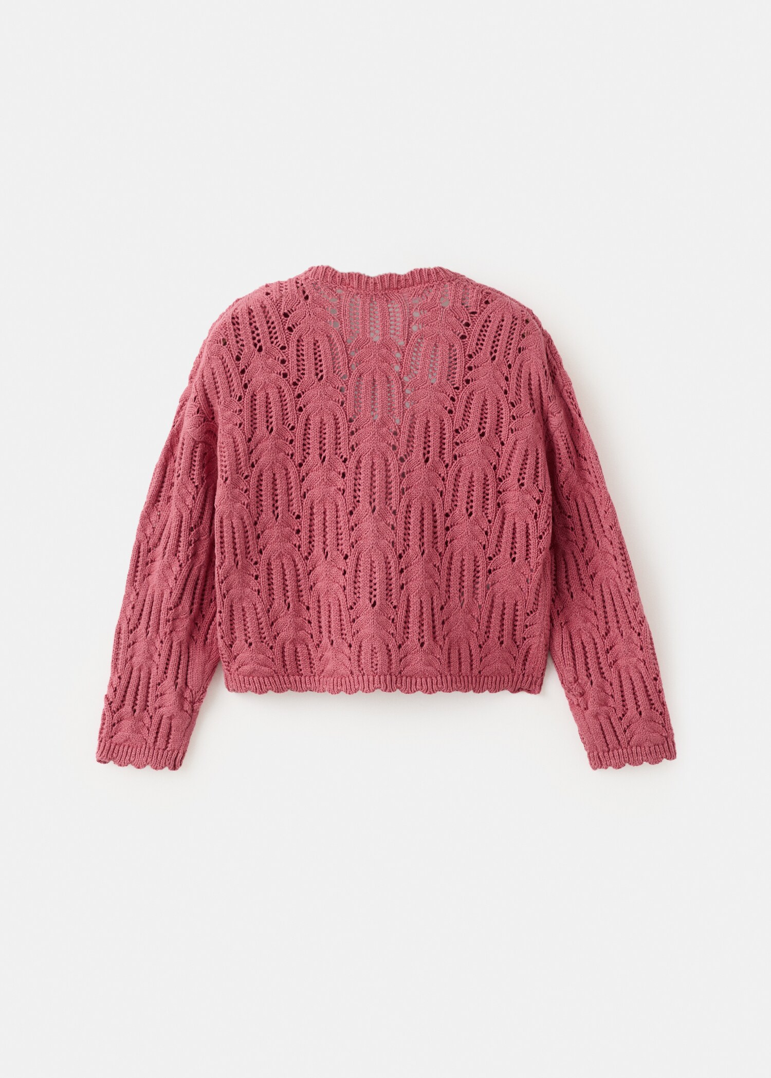 Lochstrickjacke - Rückseite des Artikels