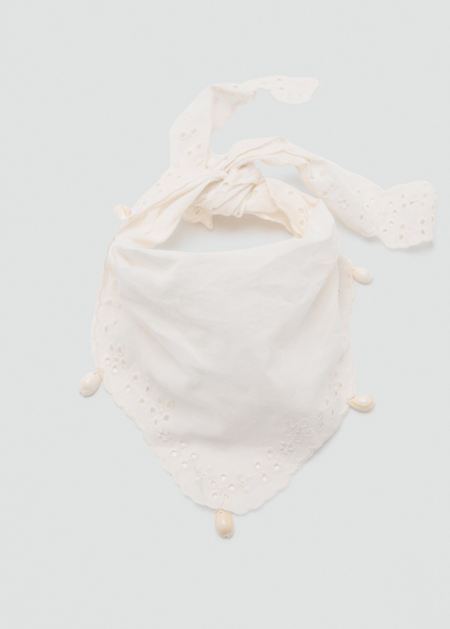 Embroidered scarf with bead detail - Article without model