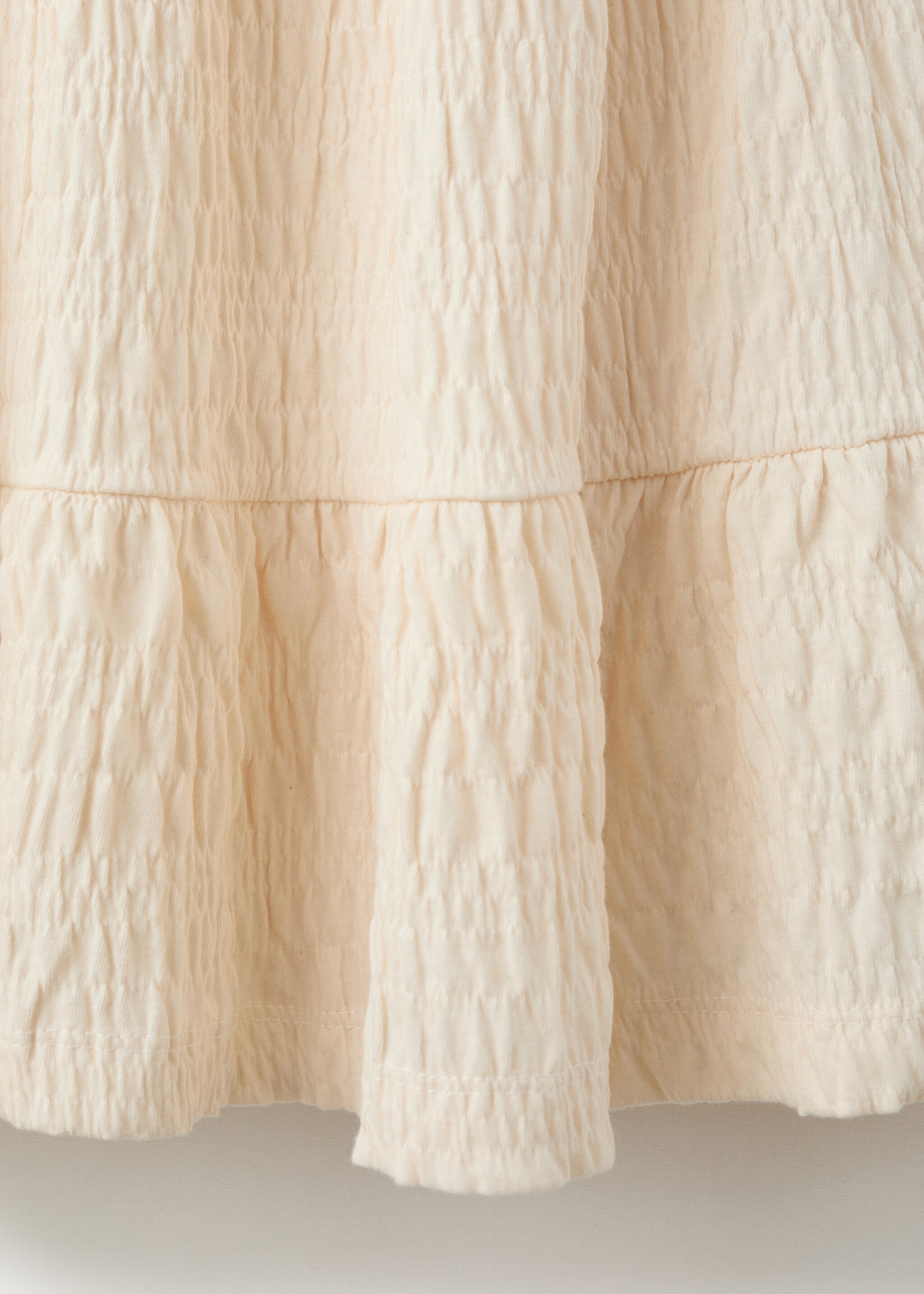 Vestido textura bordados - Detalle del artículo 0, Crudo. Ref: 27046361-00.