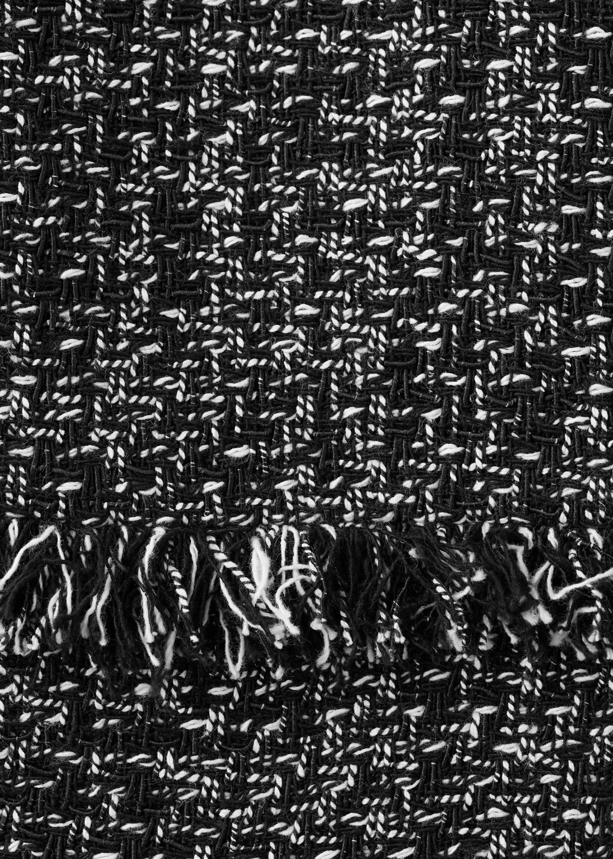 Veste tweed bords effilochés - Détail de l'article 0, Noir. Ref: 27046362-00.