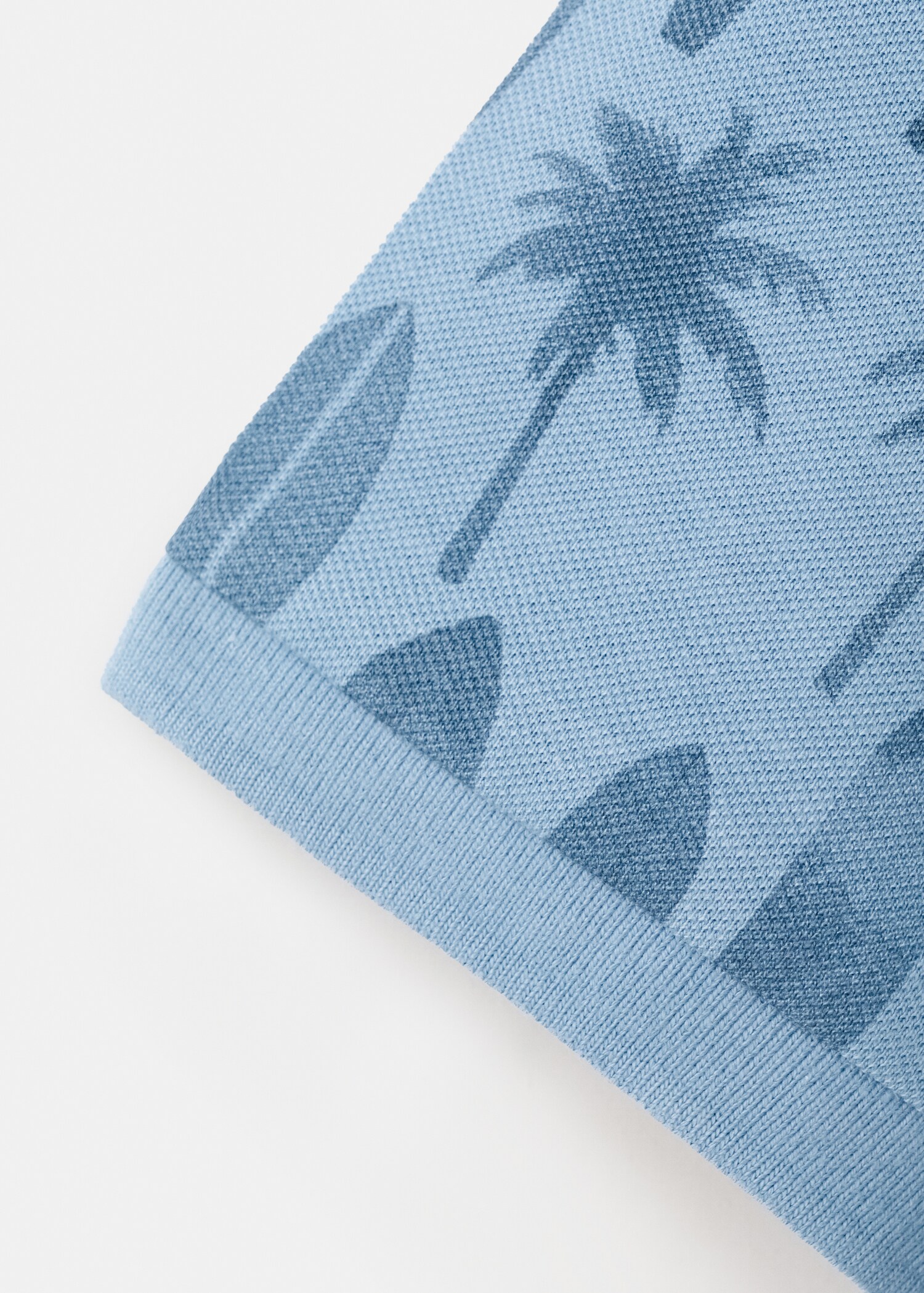 Printed cotton polo shirt - Details of the article 0