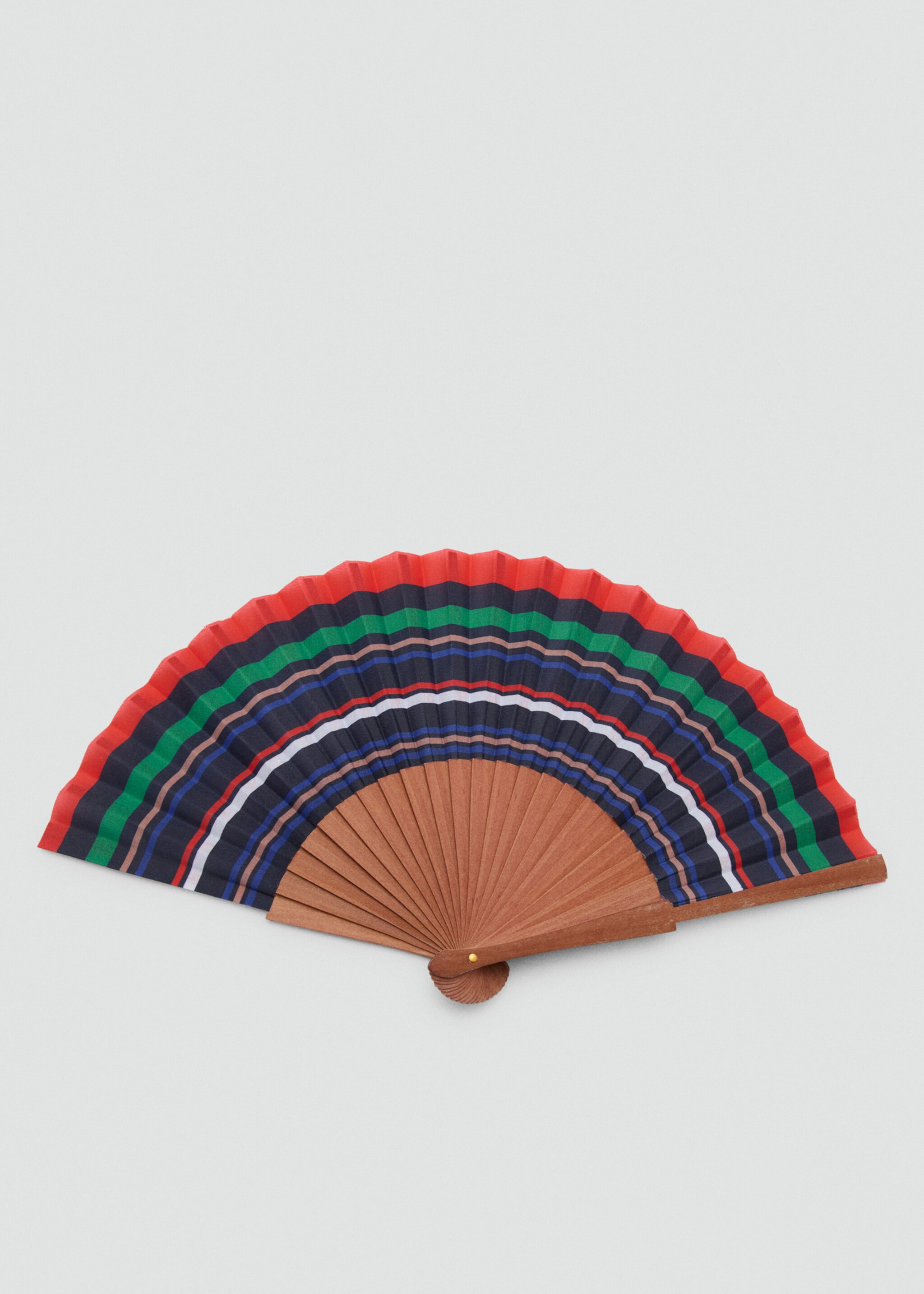 Two-tone striped fan - Изделие без модели, Красный. Ref: 27046713-00.