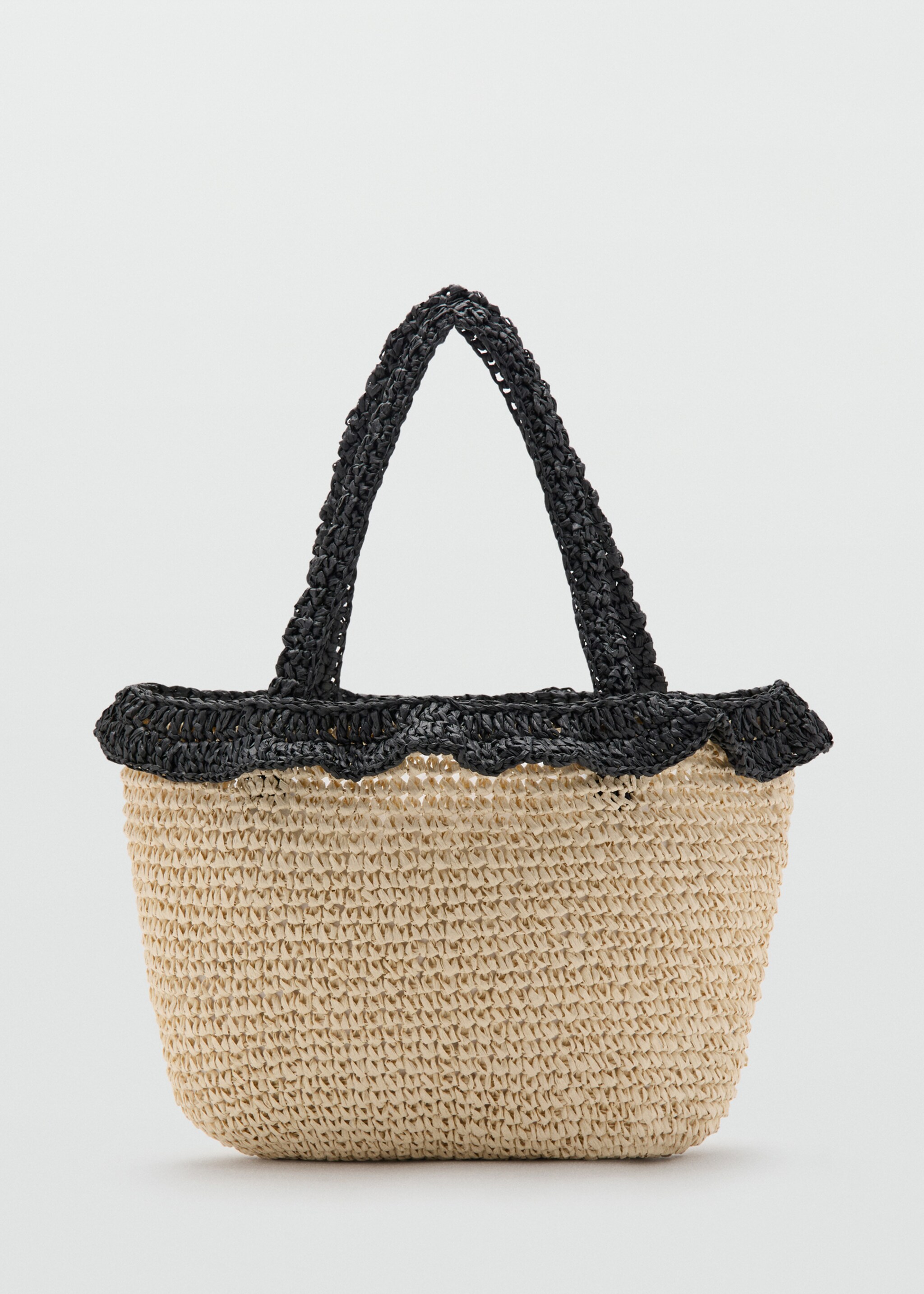 Natural fibre sack bag - Article without model, Black. Ref: 27046714-00.