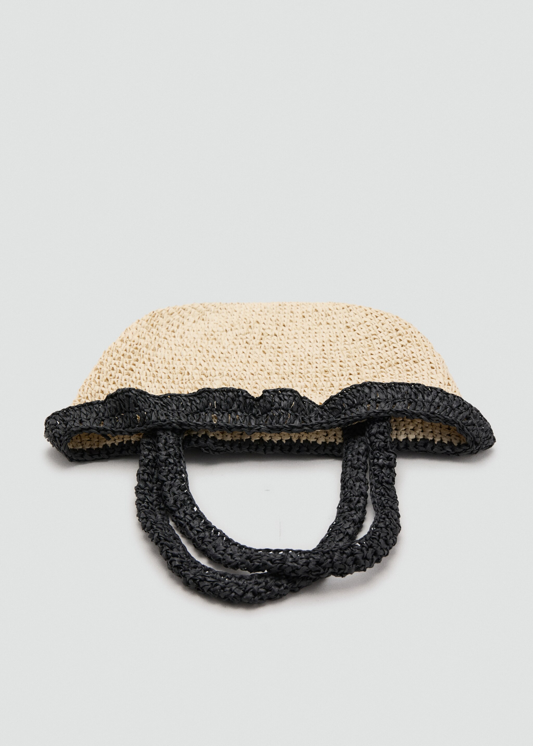 Natural fibre sack bag - Details of the article 2, Black. Ref: 27046714-00.