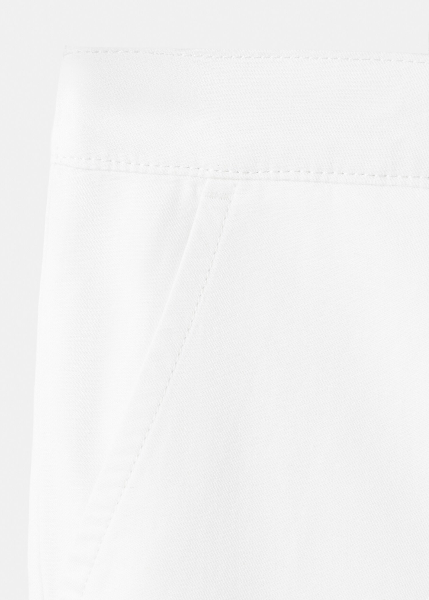 Straight-leg linen-cotton blend trousers - Details of the article 8