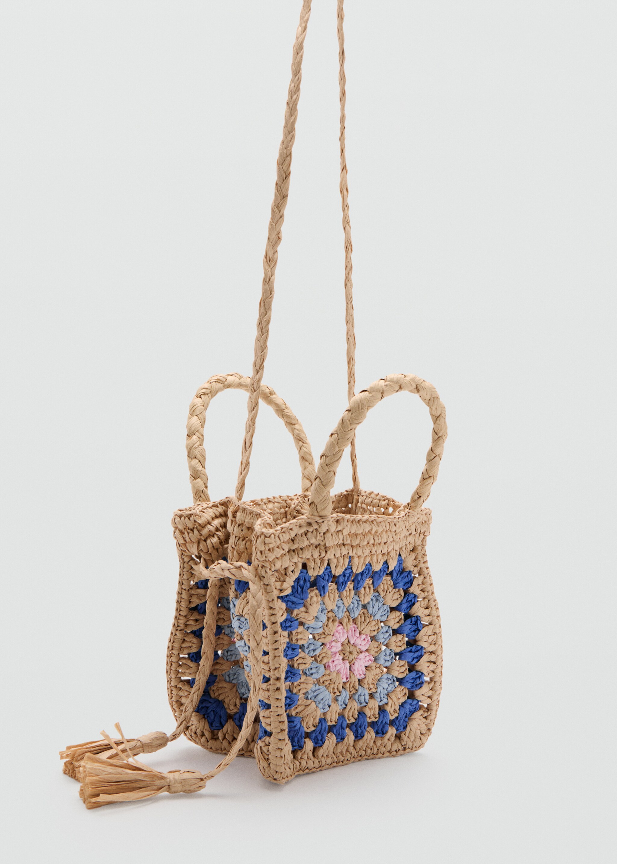 Natural fibre bag - Medium plane, Sand. Ref: 27046728-00.