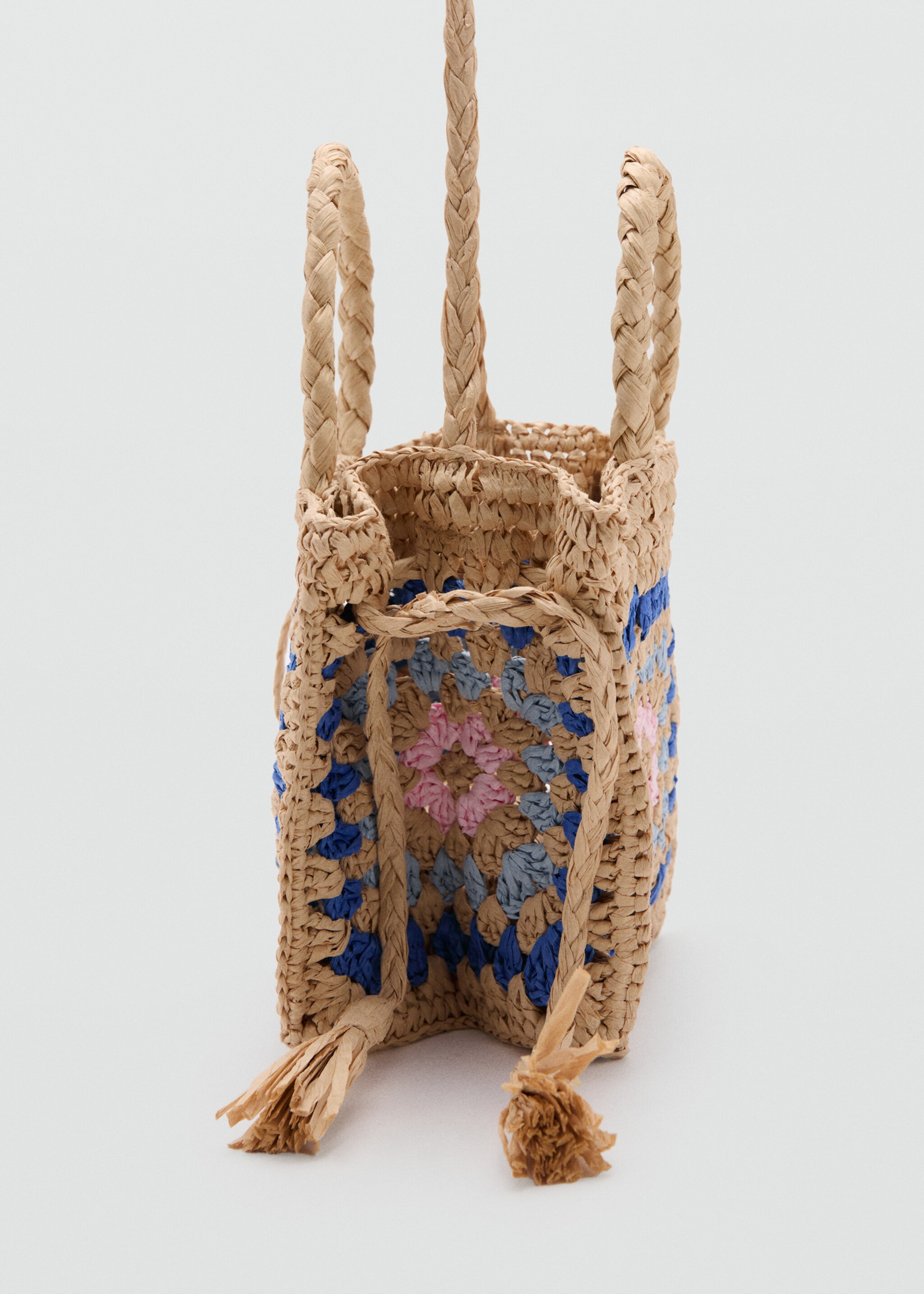 Natural fibre bag - Details of the article 1, Sand. Ref: 27046728-00.