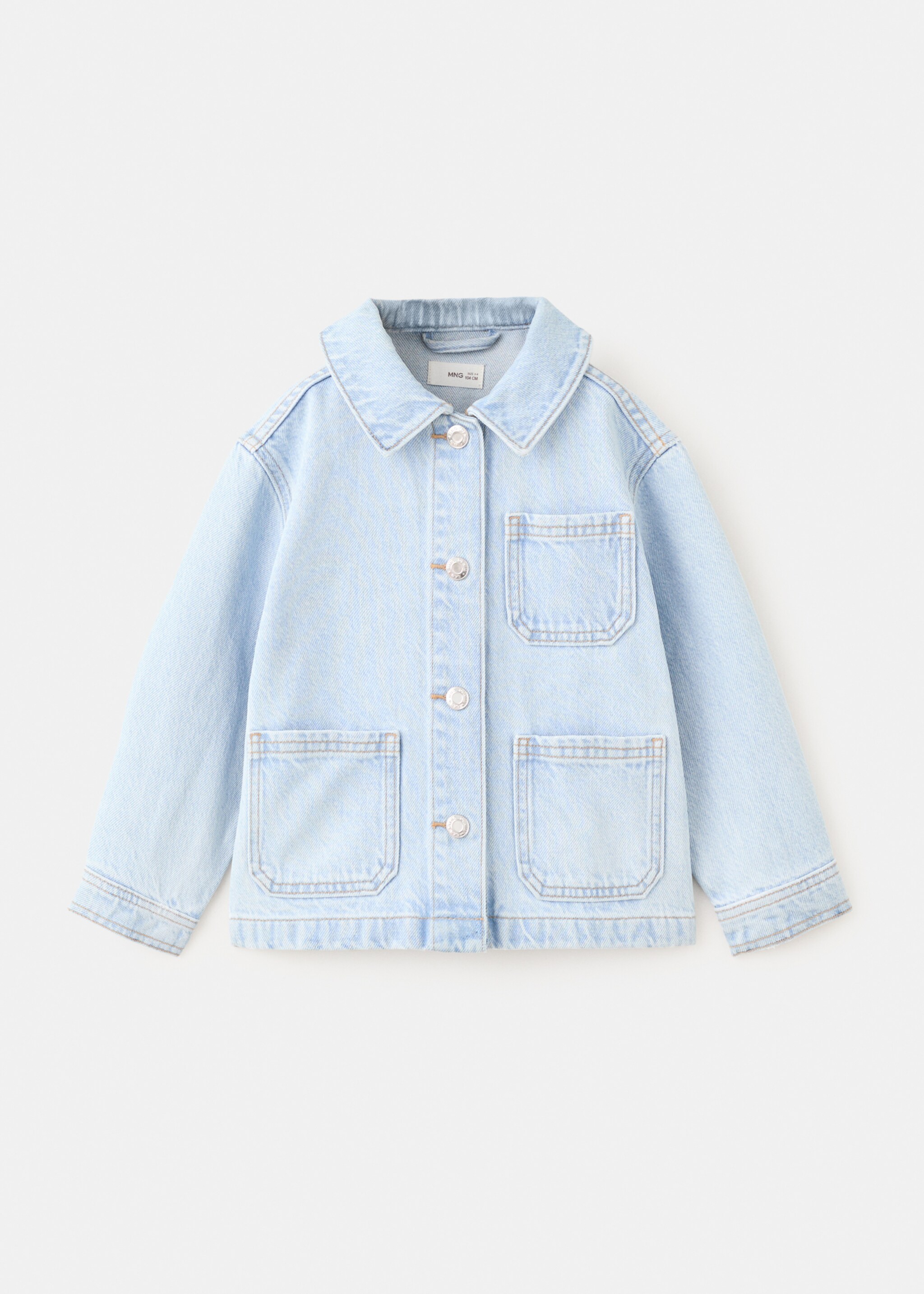 Jeansjacke mit Taschen - Artikel ohne Model, Hellblau. Ref: 27046731-00.