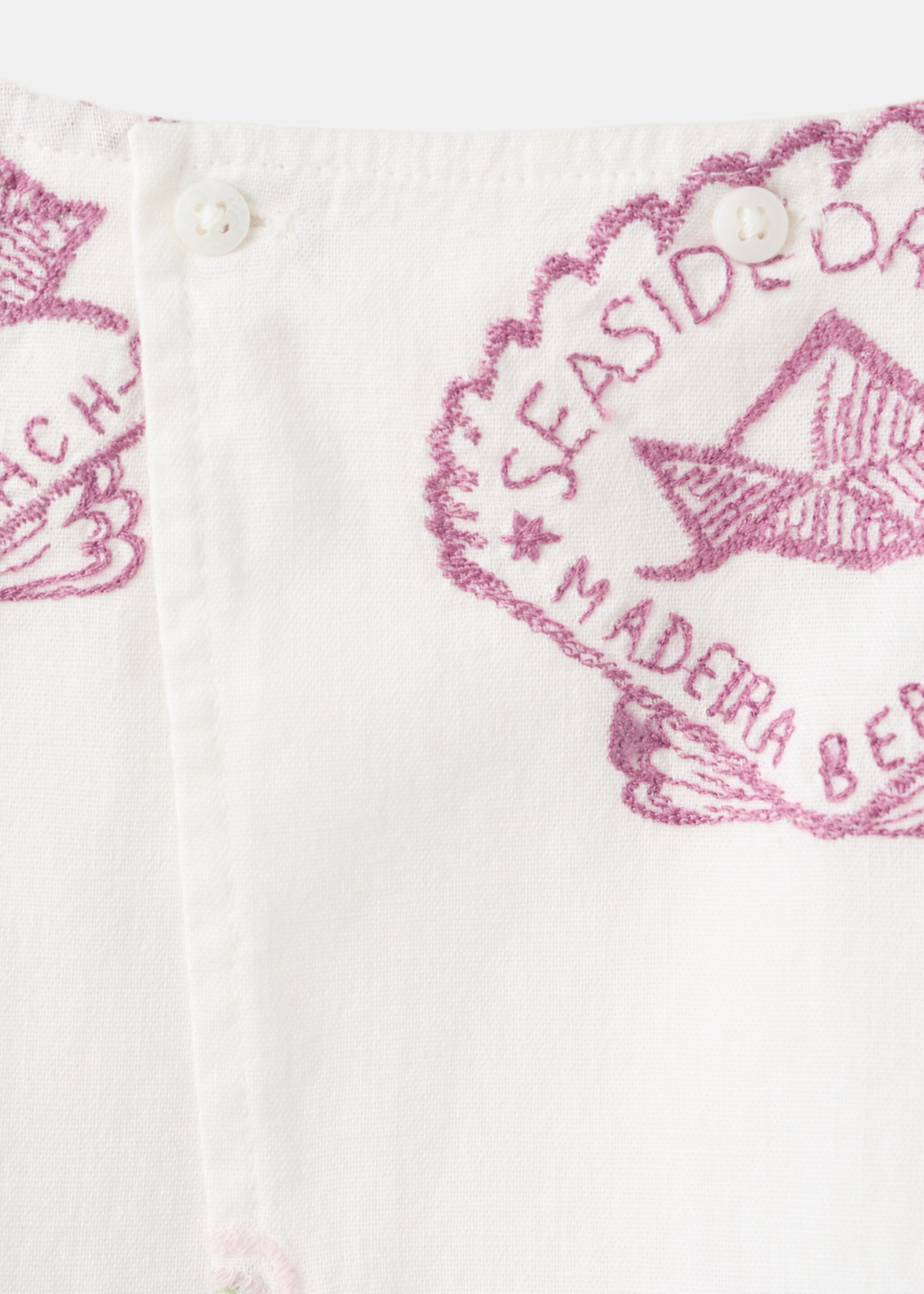 Blusa detalles bordados - Detalle del artículo 0, Blanco. Ref: 27046732-00.