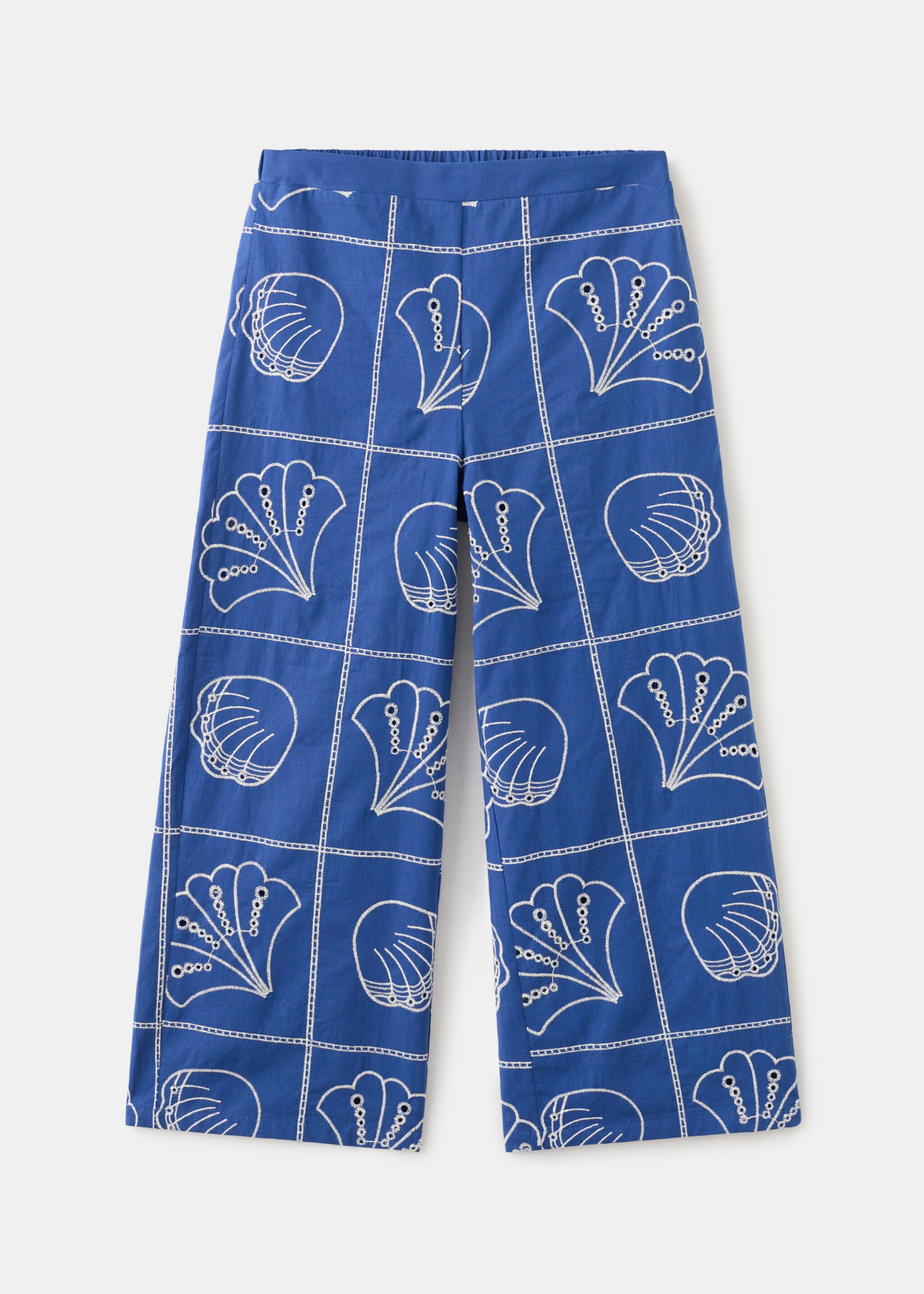 Pantalón algodón bordado - Artículo sin modelo, Azul eléctrico. Ref: 27046733-00.