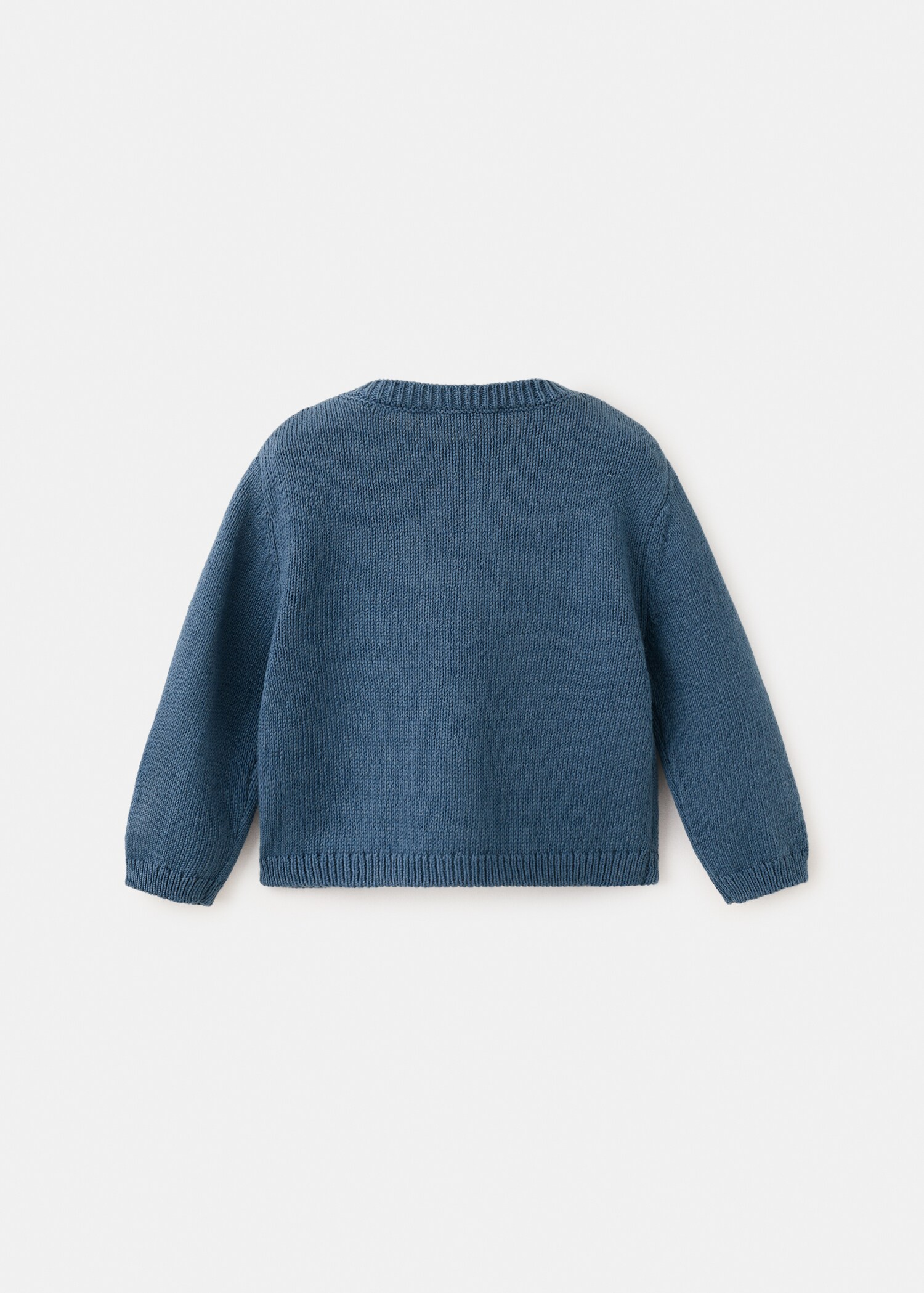 Knitted button cardigan - Reverse of the article