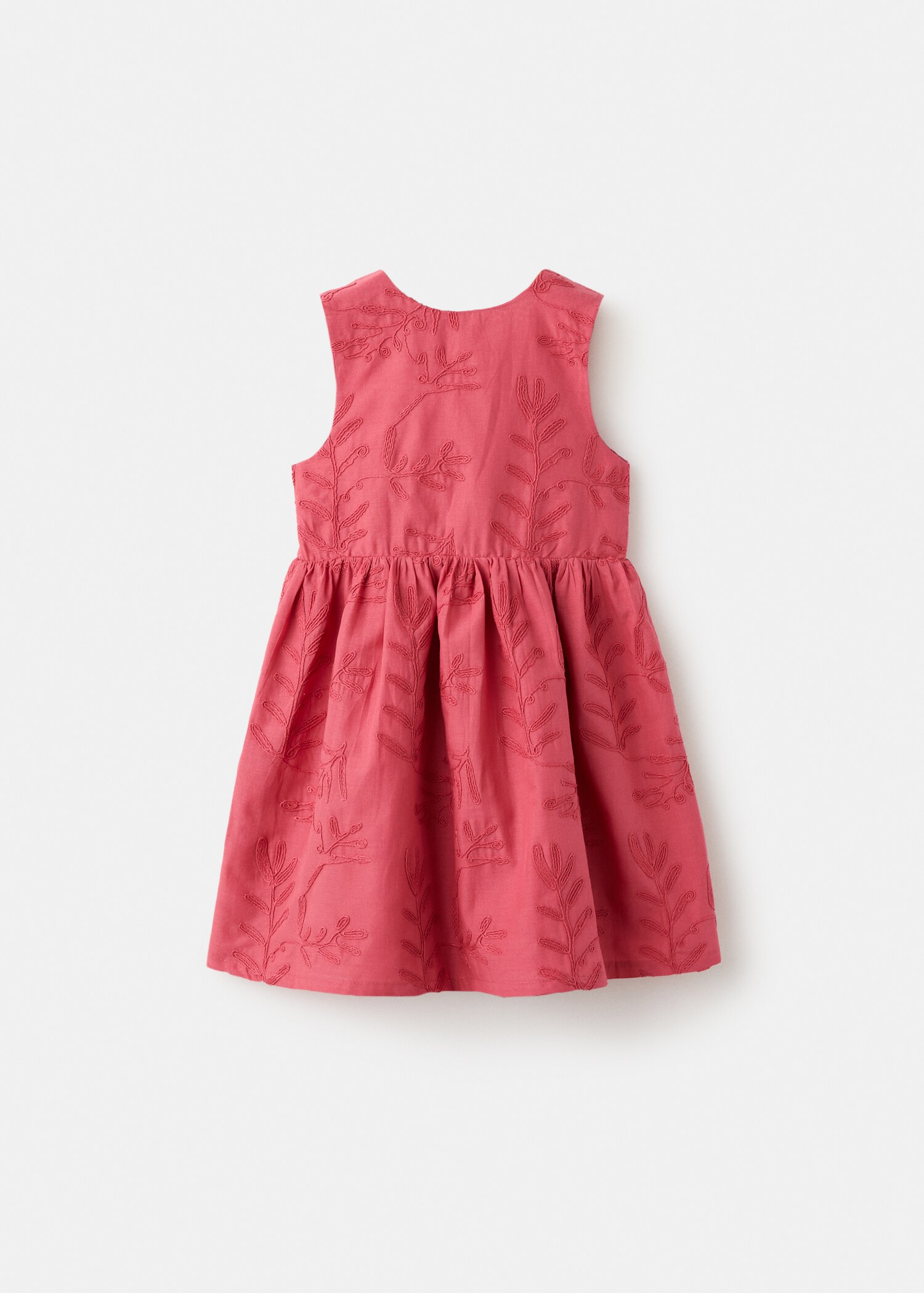 Embroidered dress with back slit - Article without model