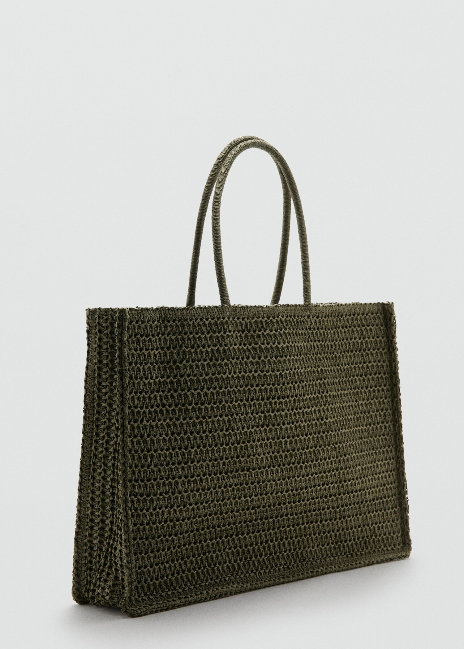 Natural fibre tote bag - Medium plane