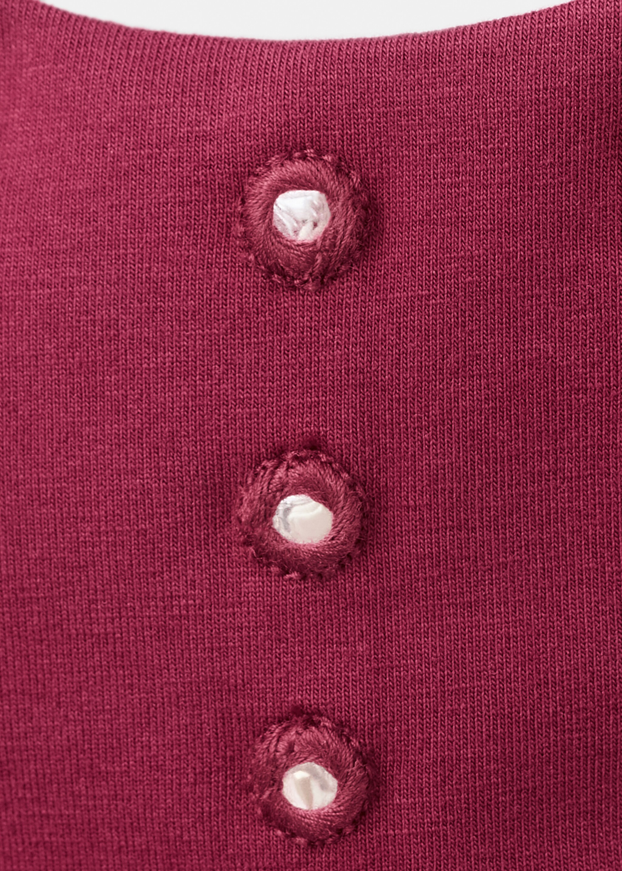 Haut à emmanchures américaines métalliques - Détail de l'article 8, Bordeaux. Ref: 27046741-00.