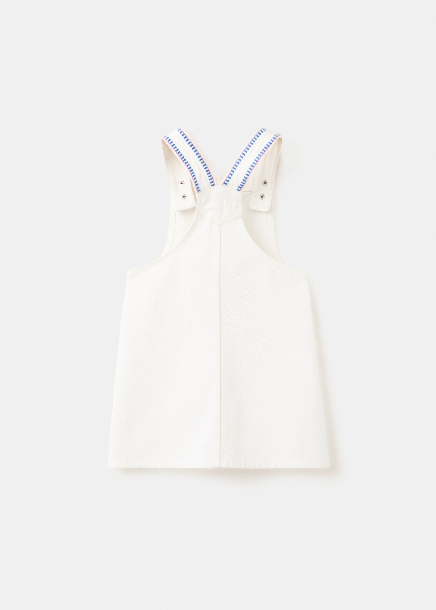 Pinafore with embroidered details - Reverse of the article