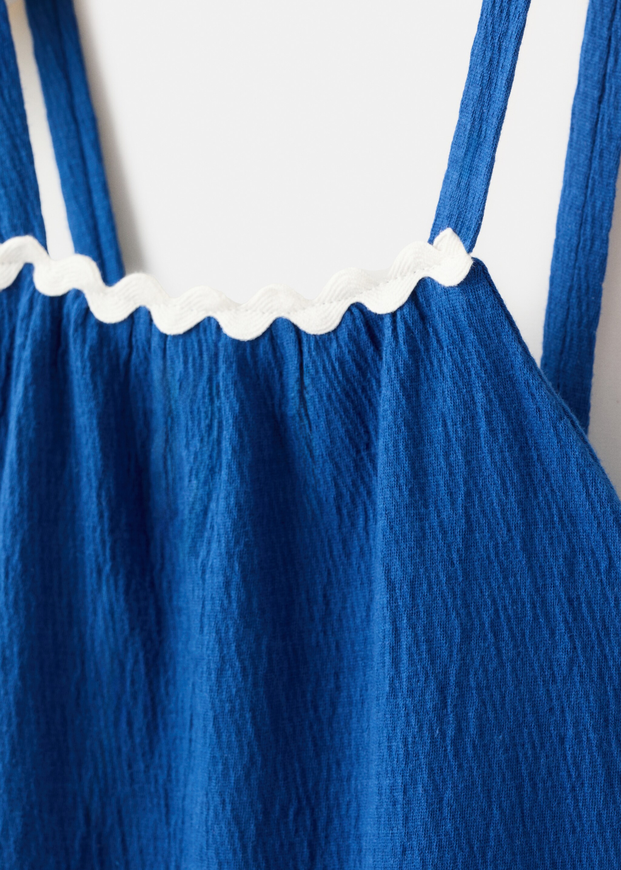 Short strap dress - Details of the article 0, Vibrant blue. Ref: 27046751-00.