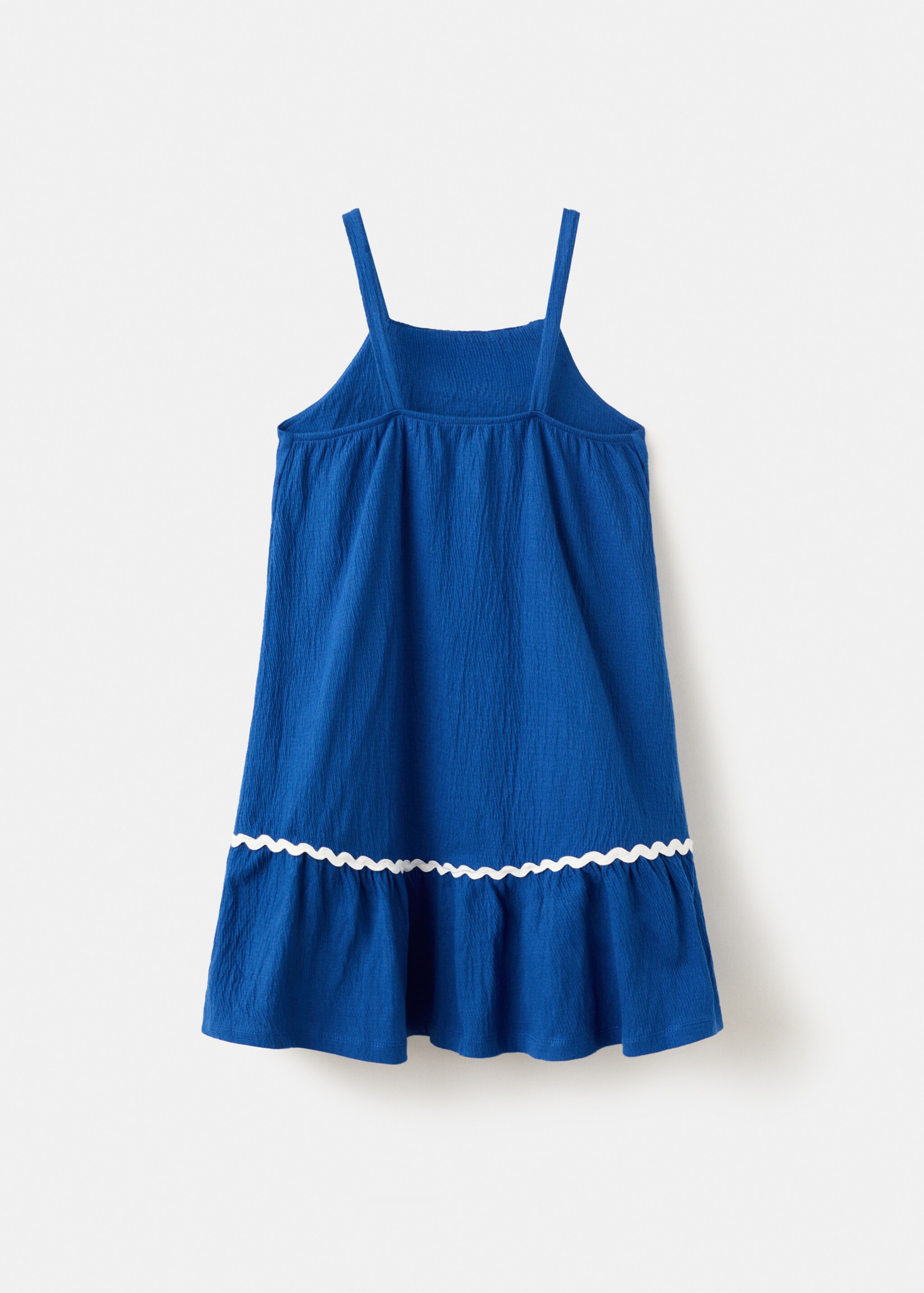 Short strap dress - Reverse of the article, Vibrant blue. Ref: 27046751-00.