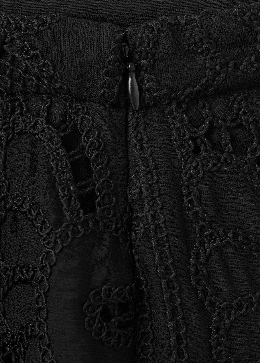 Straight-leg pants with openwork embroidery - image 5