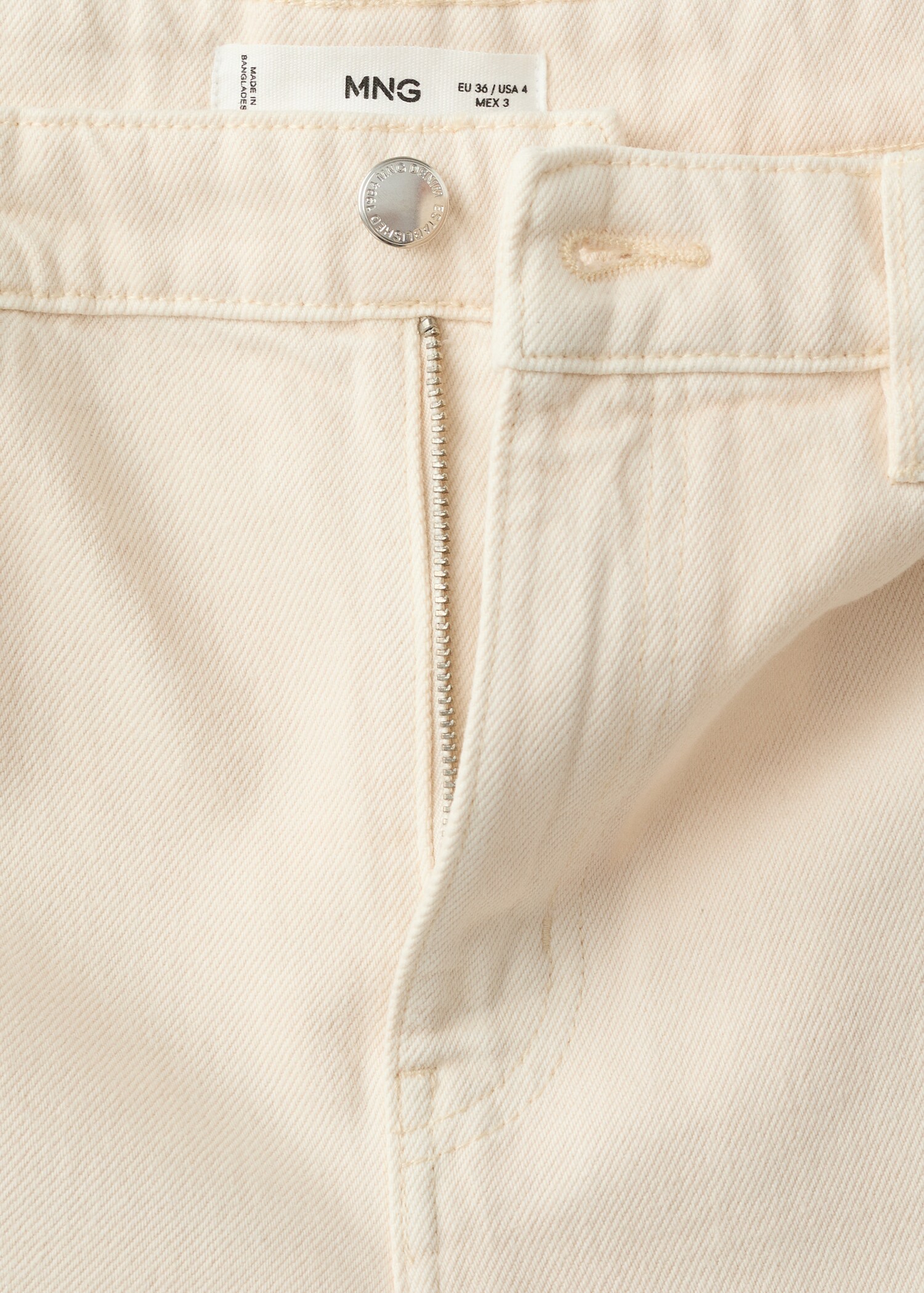 Wide leg mid-rise jeans - Details of the article 0