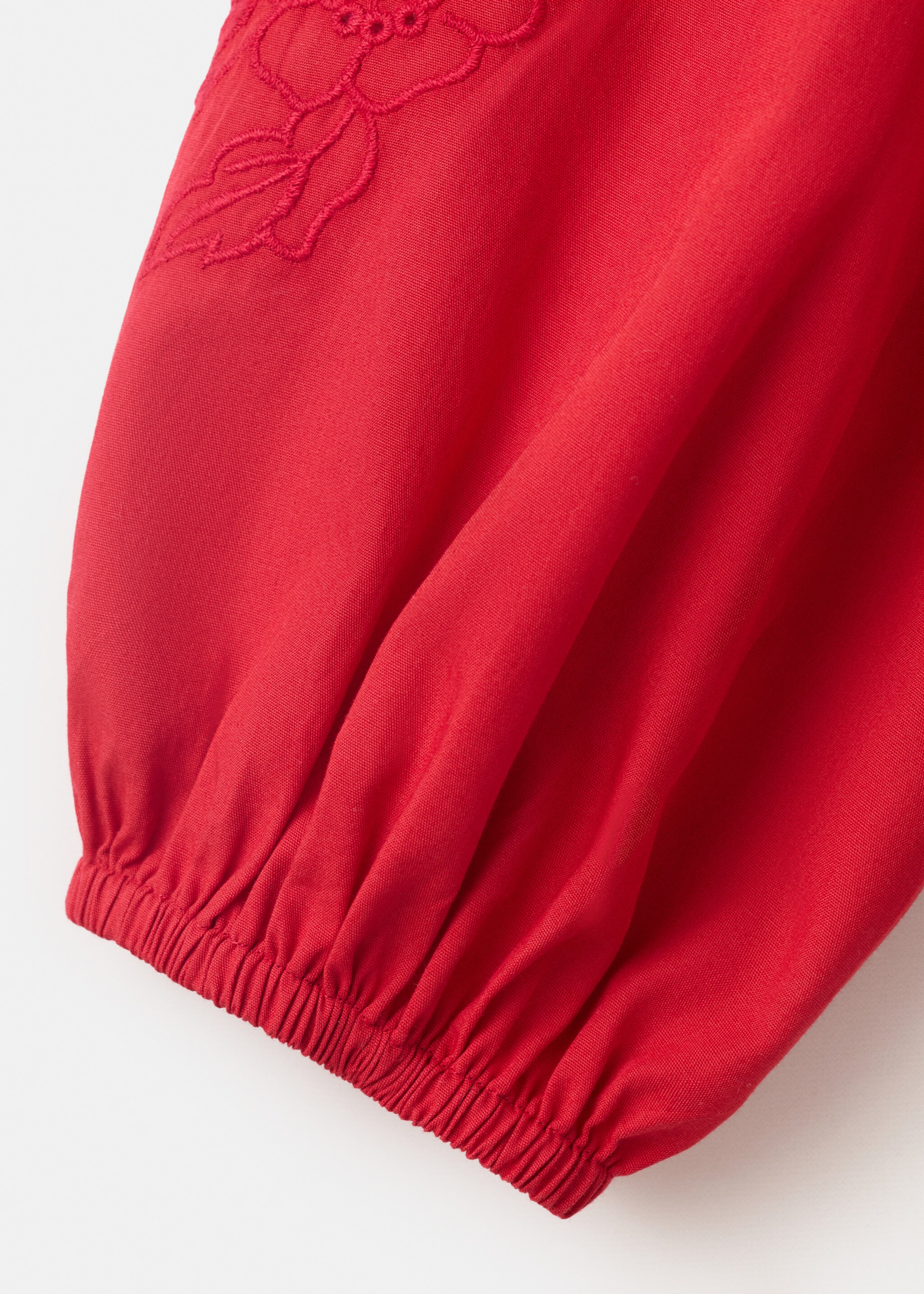 بلوزة مطرزة مخرمة - تفاصيل المنتج 0, أحمر. Ref: 27047147-00.