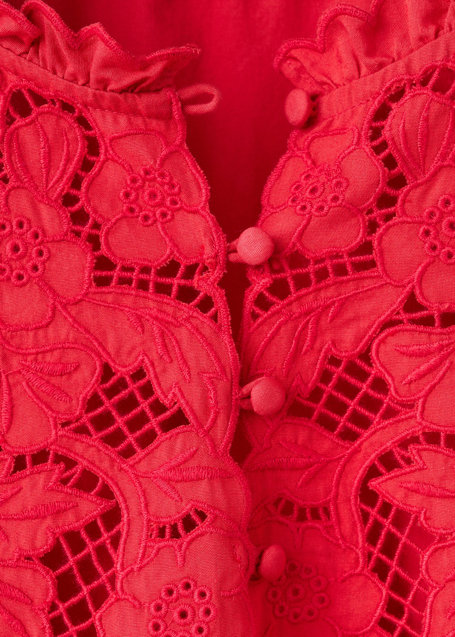 بلوزة مطرزة مخرمة - تفاصيل المنتج 8