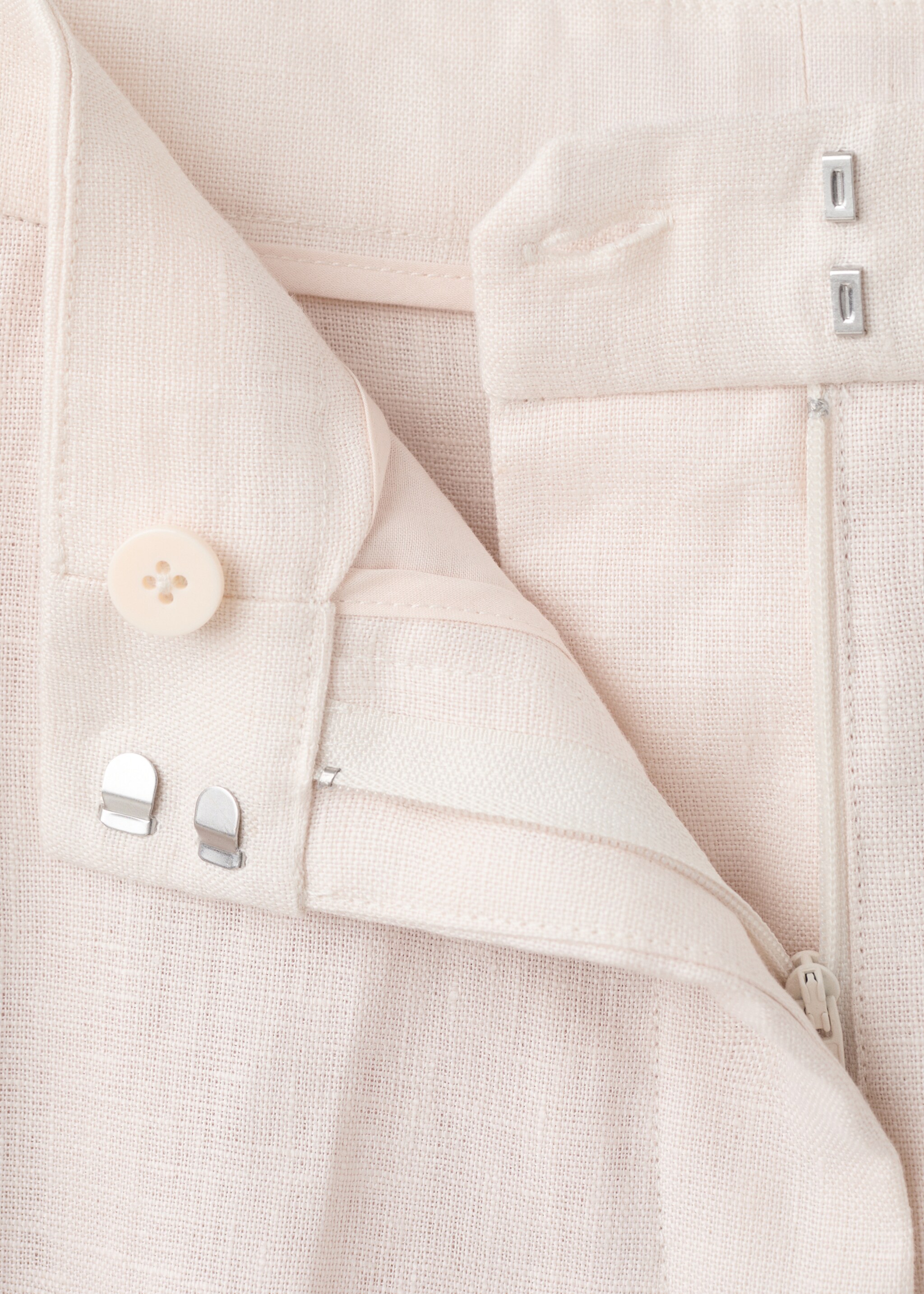 سروال بدلة من الكتان - تفاصيل المنتج 0, بيج فاتح. Ref: 27047156-00.