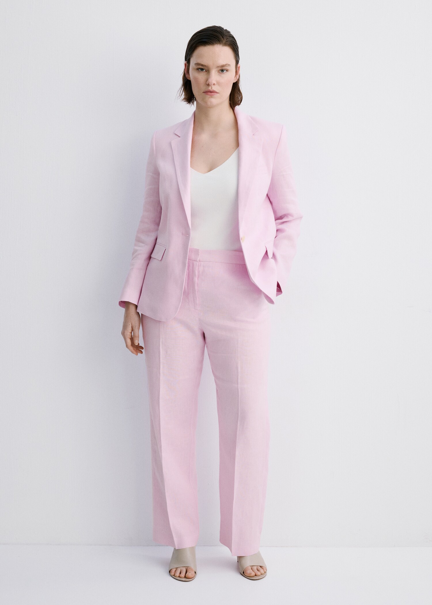 سروال بدلة من الكتان - تفاصيل المنتج 3