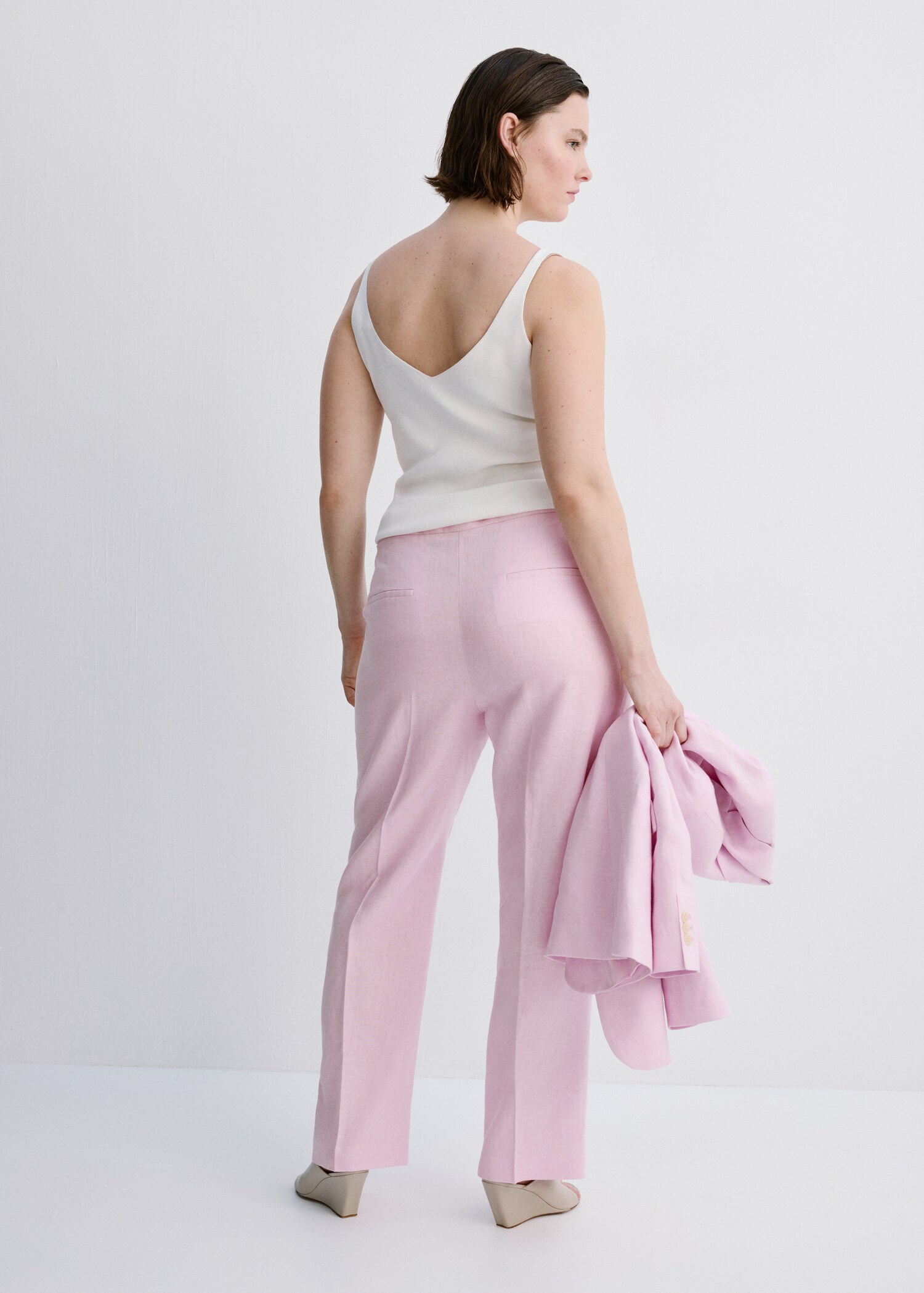 سروال بدلة من الكتان - تفاصيل المنتج 4