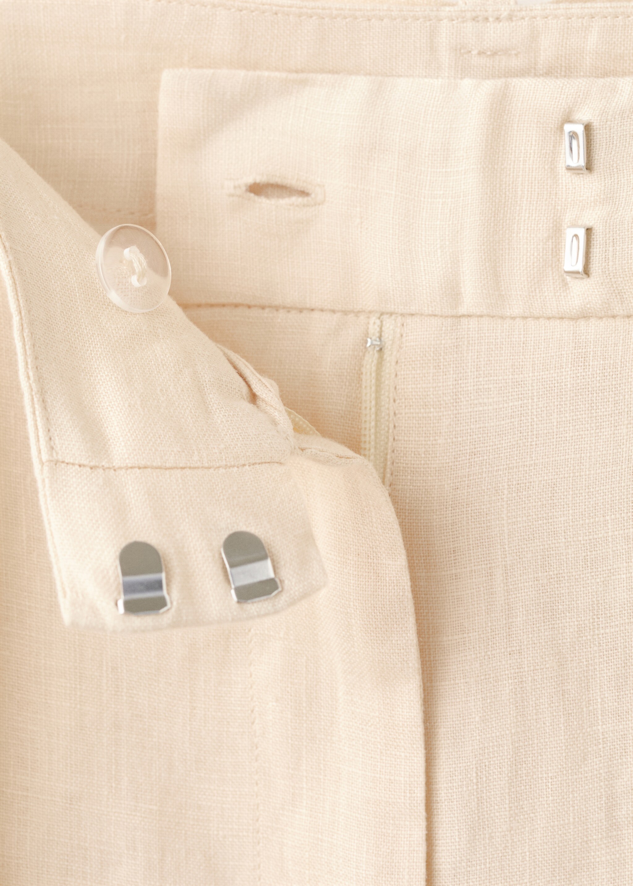 Trousers butter - Details of the article 8, Ecru. Ref: 27047157-00.