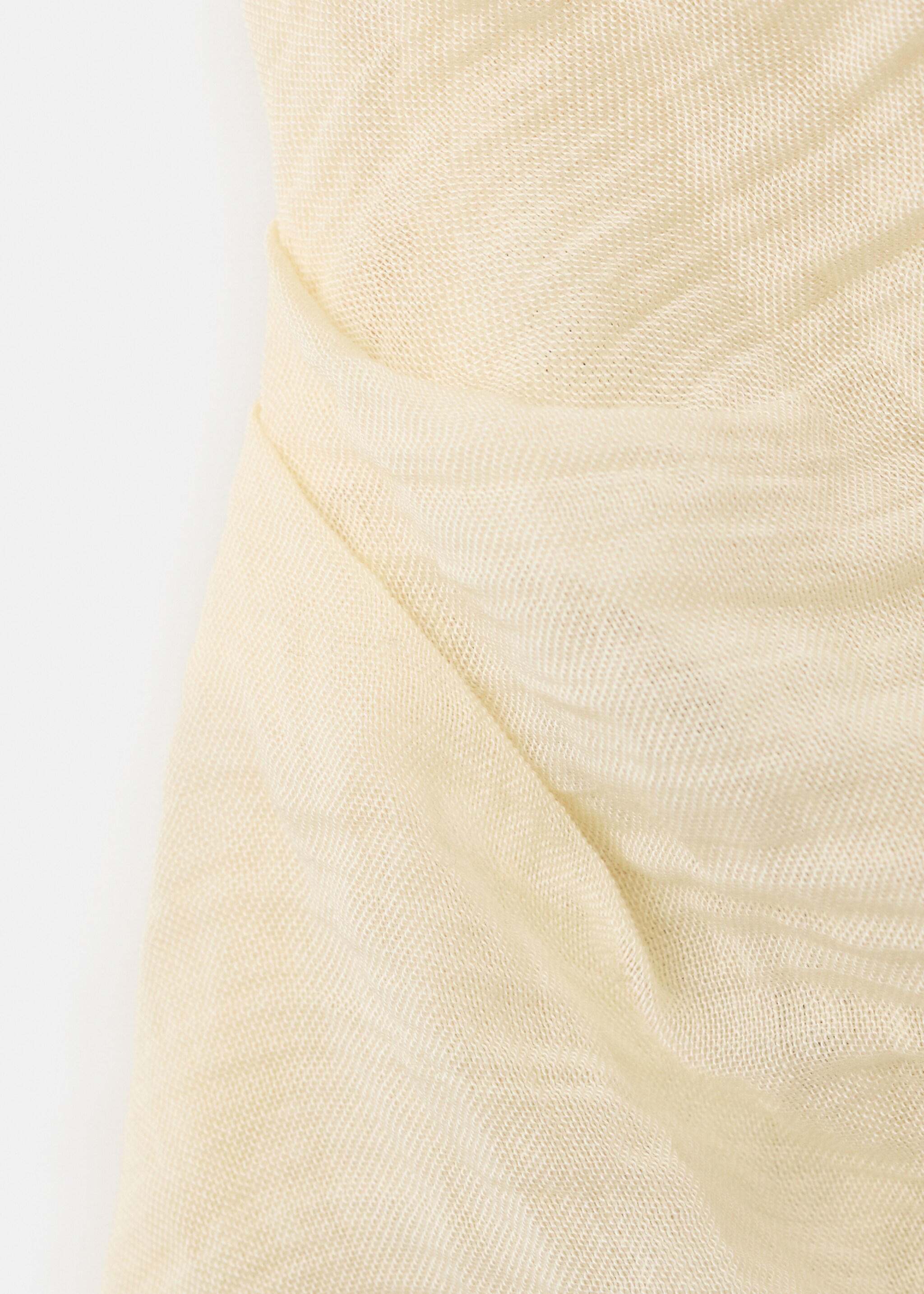 Blouse asymétrique drapée - Détail de l'article 0, Écru. Ref: 27047163-00.