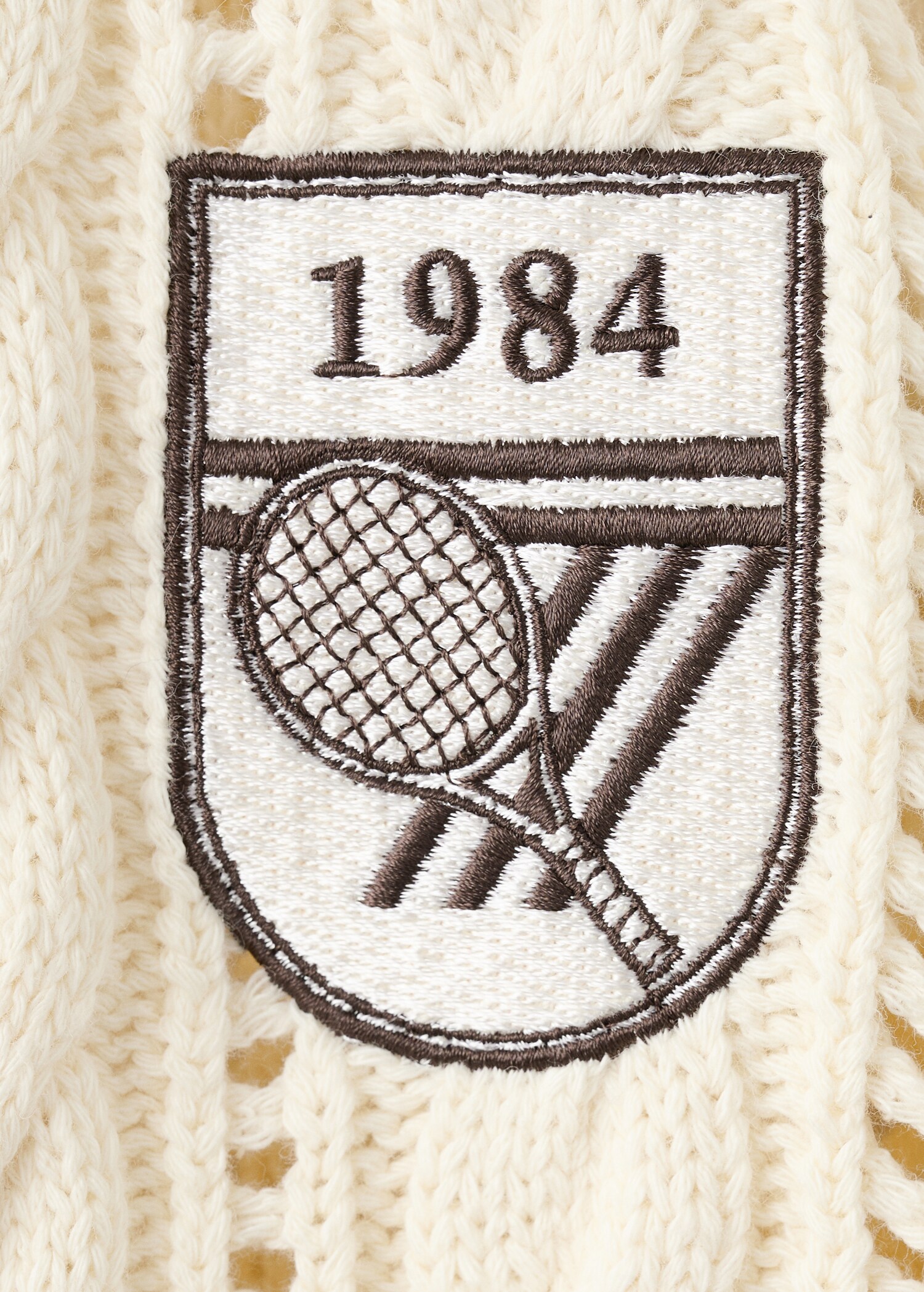 Πουλόβερ πλεκτό με αντίθεση στον γιακά - Λεπτομέρεια του προϊόντος 8