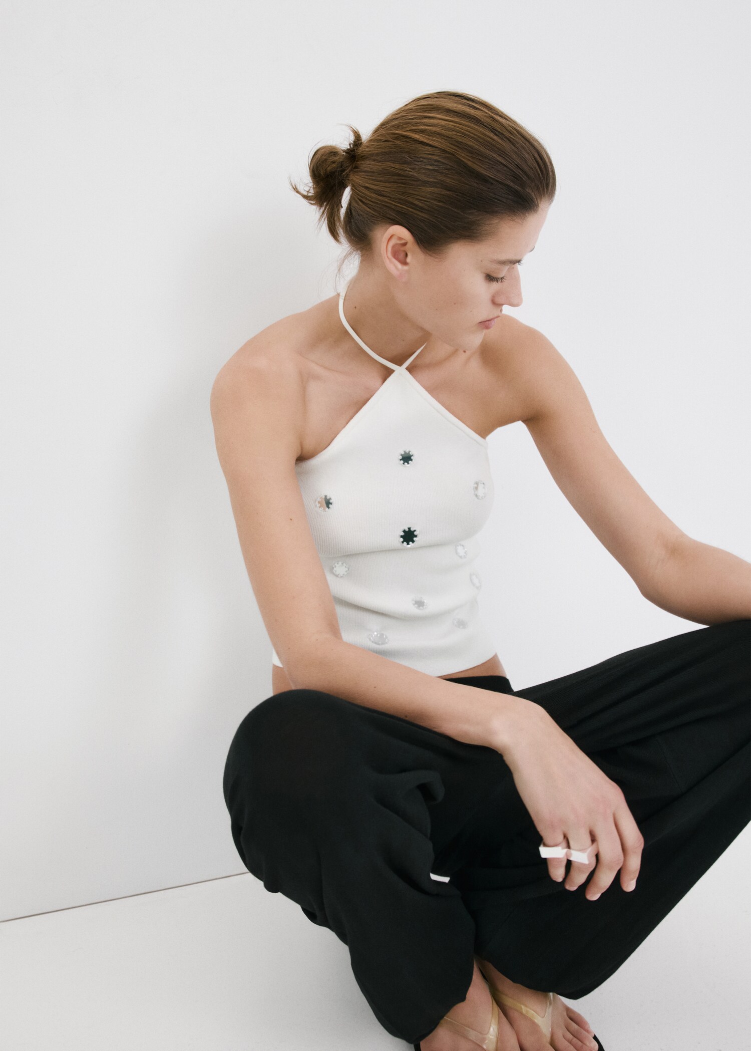 Haut à emmanchures américaines métalliques - Détail de l'article 2