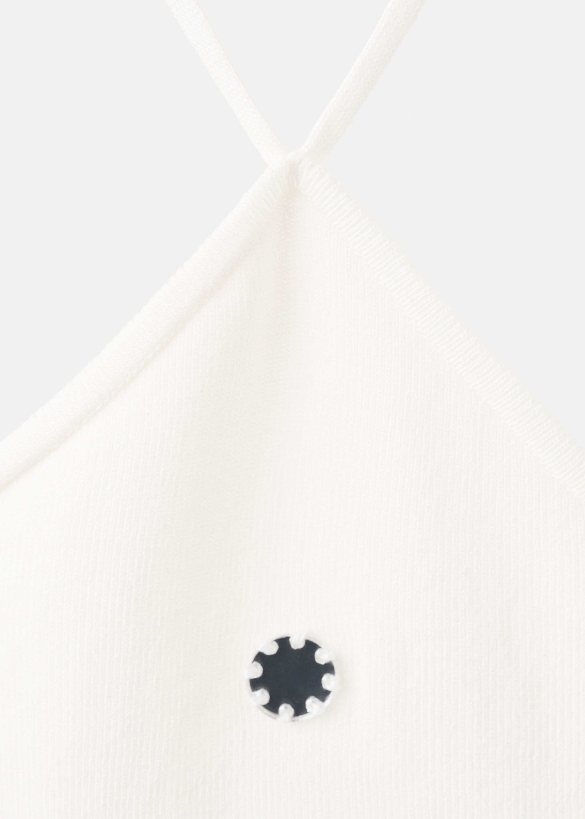 Haut à emmanchures américaines métalliques - Détail de l'article 8, Blanc. Ref: 27047165-00.