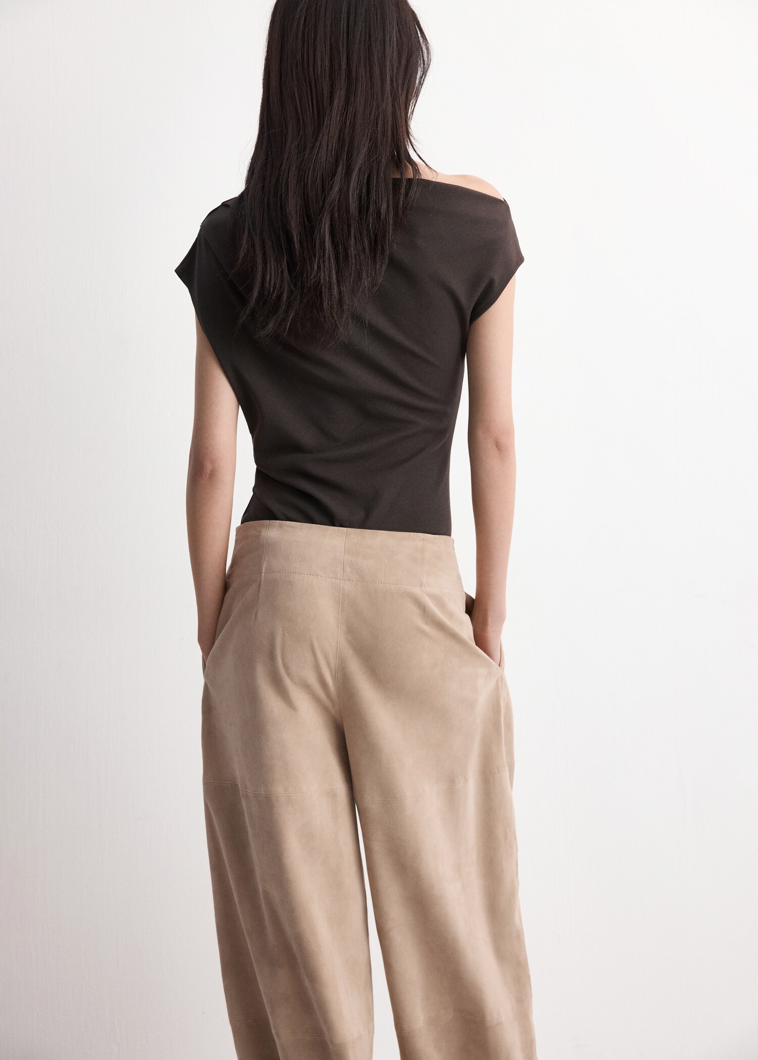 Asymmetric ruched top - Reverse of the article