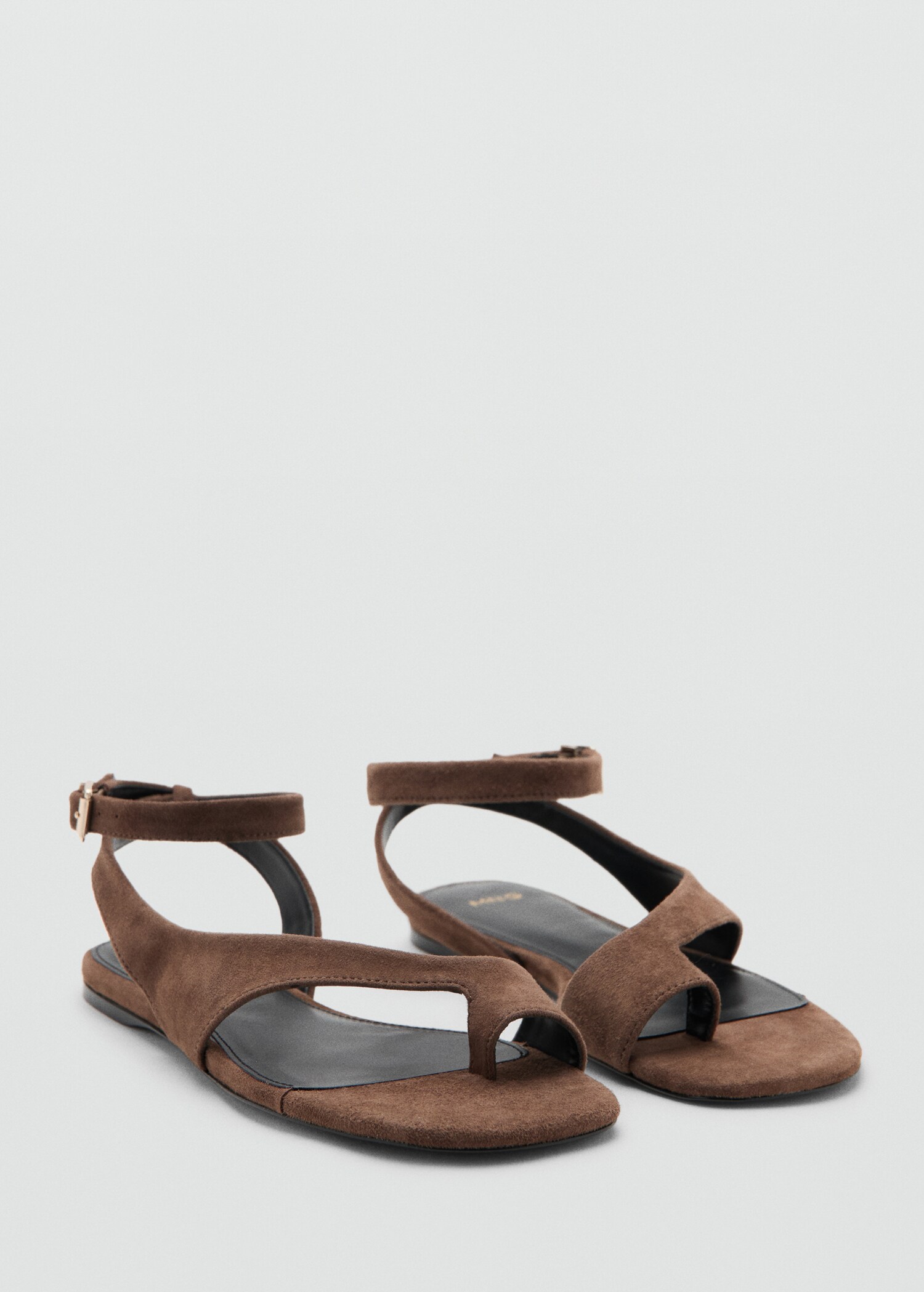 Leather straps sandals - Medium plane