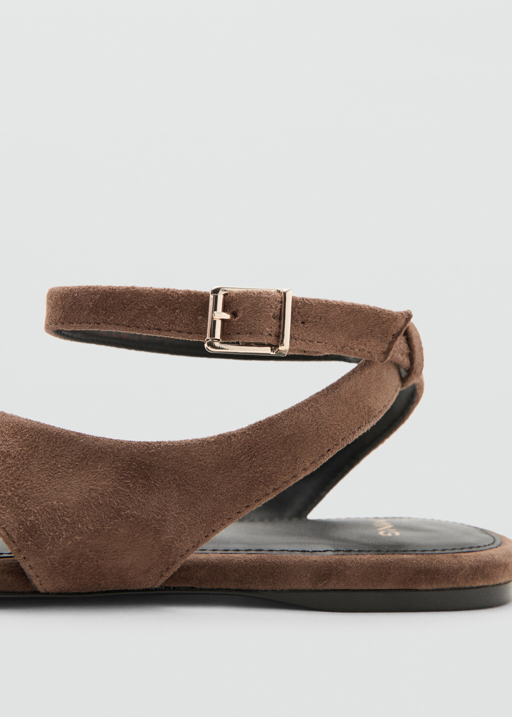 Leather straps sandals - Details of the article 1, Brown. Ref: 27047786-00.