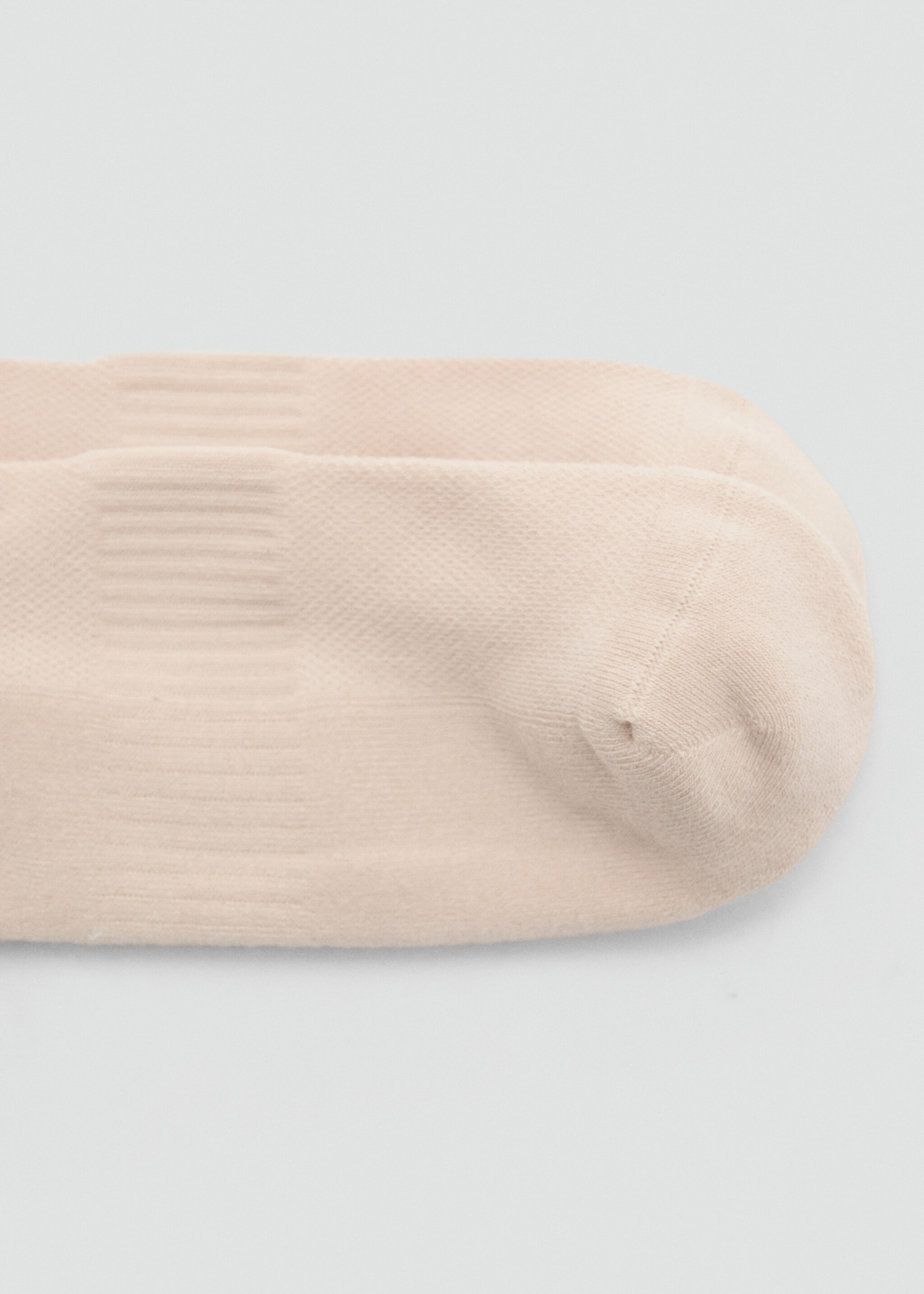 Striped cotton socks - Details of the article 1, Ecru. Ref: 27047791-00.