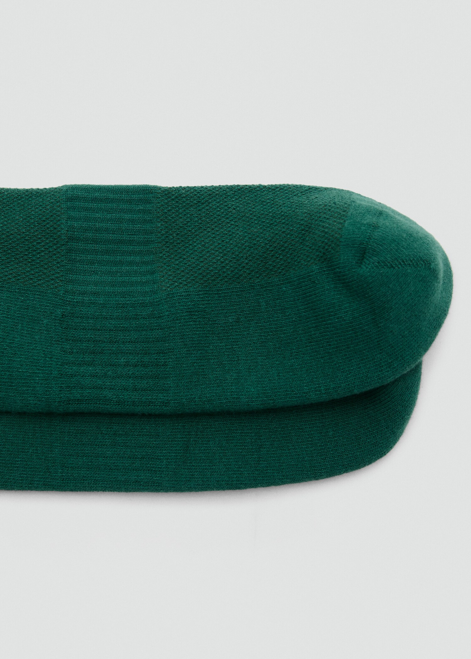 Striped socks with embroidered text - Details of the article 1