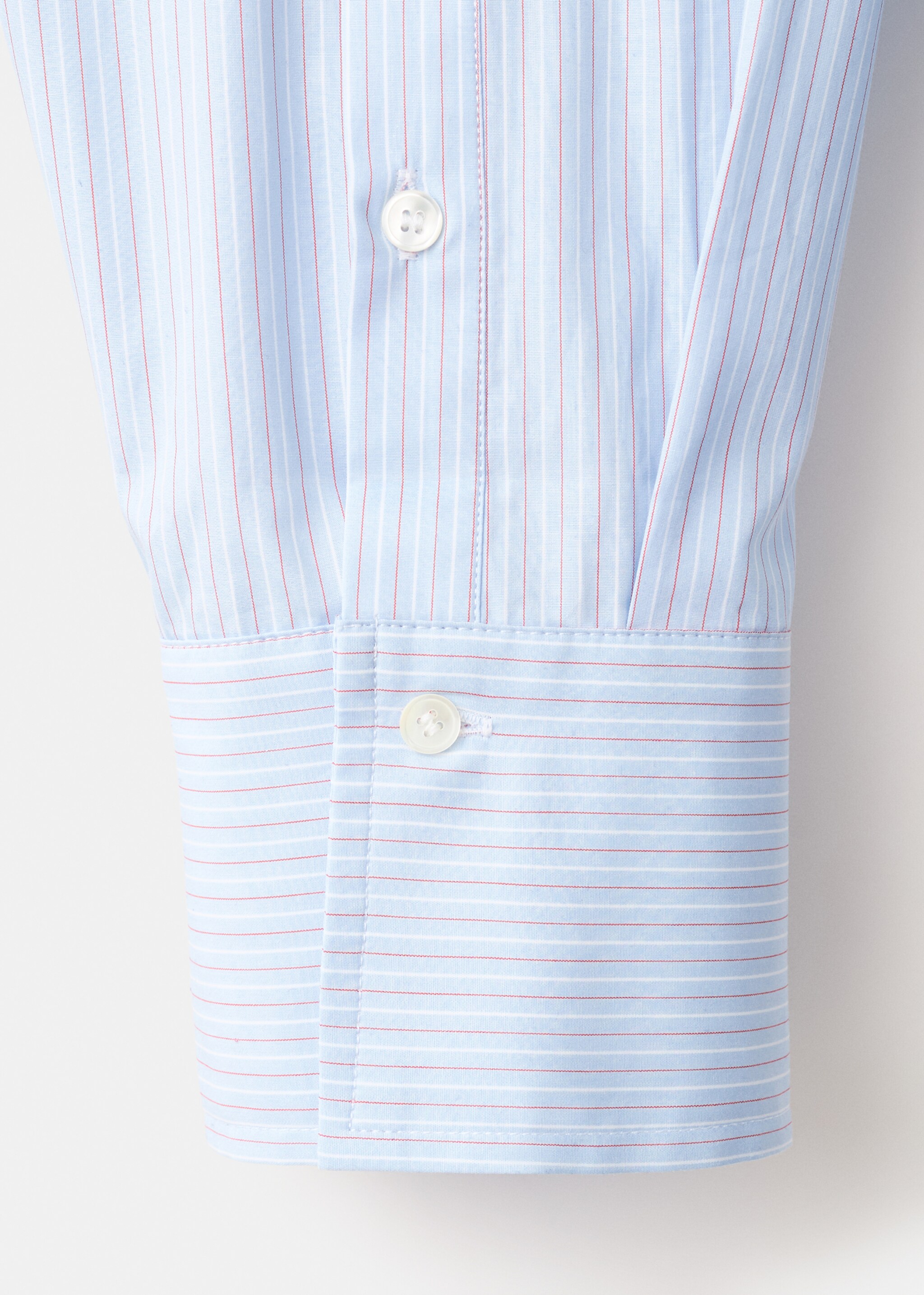 Poplin funnel neck shirt - Details of the article 0, Sky Blue. Ref: 27047796-00.
