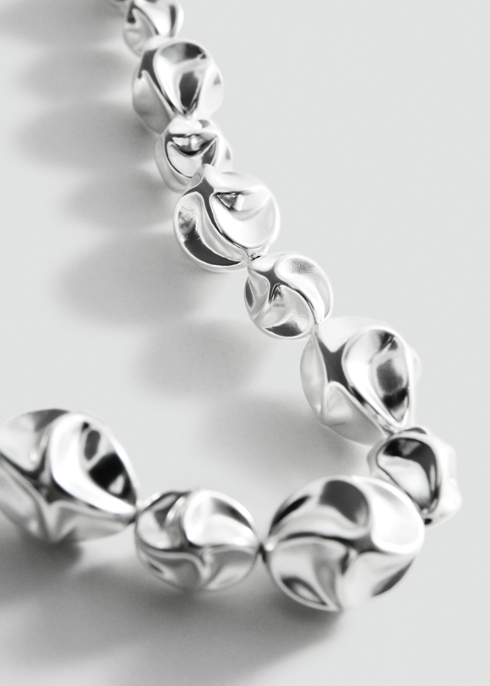 Collier chaîne maillons - Plan moyen, Argent. Ref: 27047798-00.