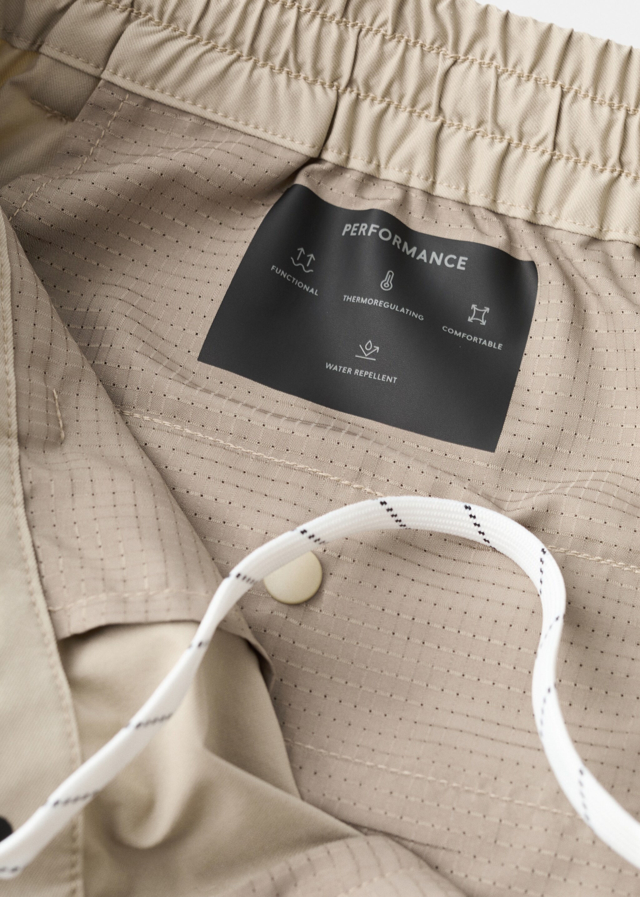 Pantalon cargo slim-fit comfort stretch - Détail de l'article 0, Beige. Ref: 27047897-00.