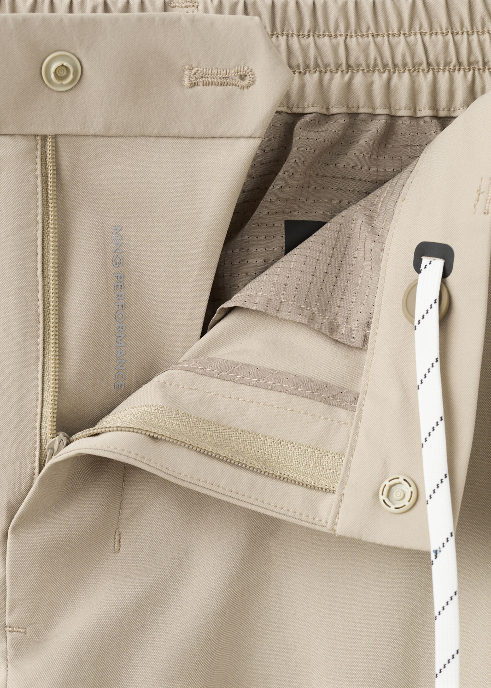 Pantalon cargo slim-fit comfort stretch - Détail de l'article 8, Beige. Ref: 27047897-00.