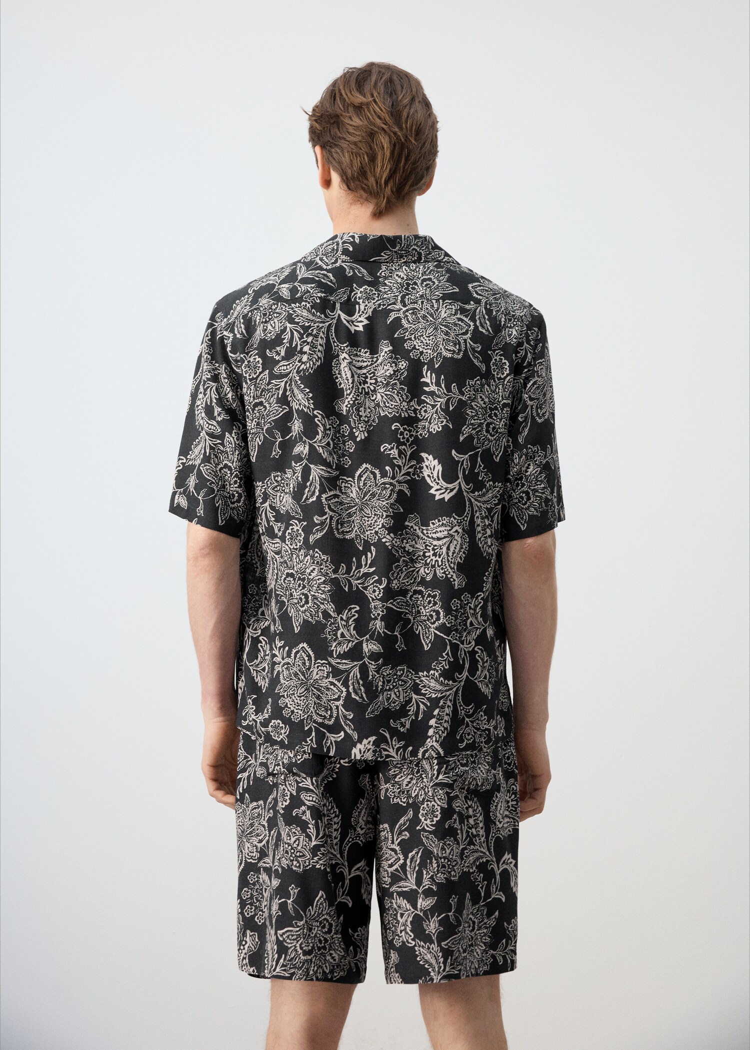 Gemustertes Regular-Fit-Hemd - Rückseite des Artikels