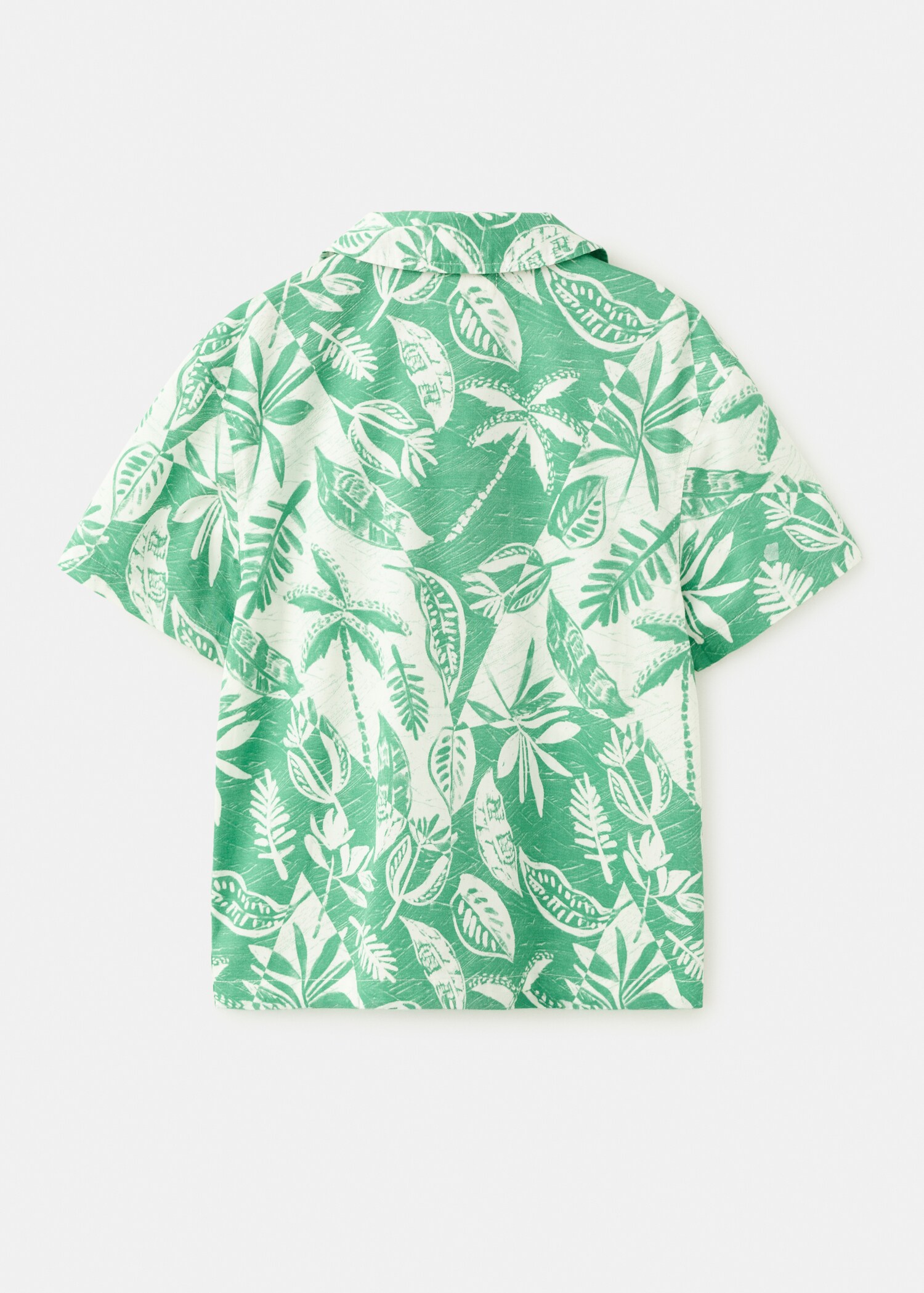 Floral-print cotton shirt - Reverse of the article