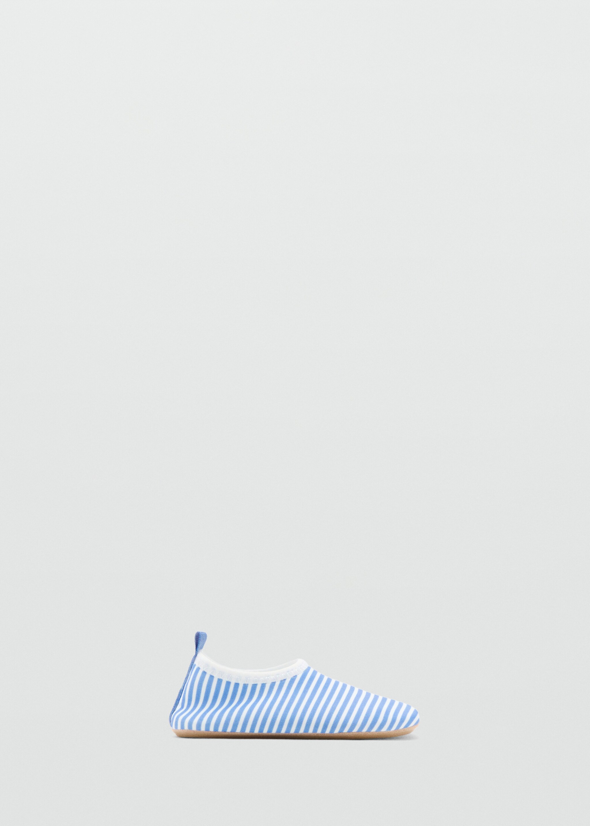 Striped booties - Article without model, Sky Blue. Ref: 27047905-00.