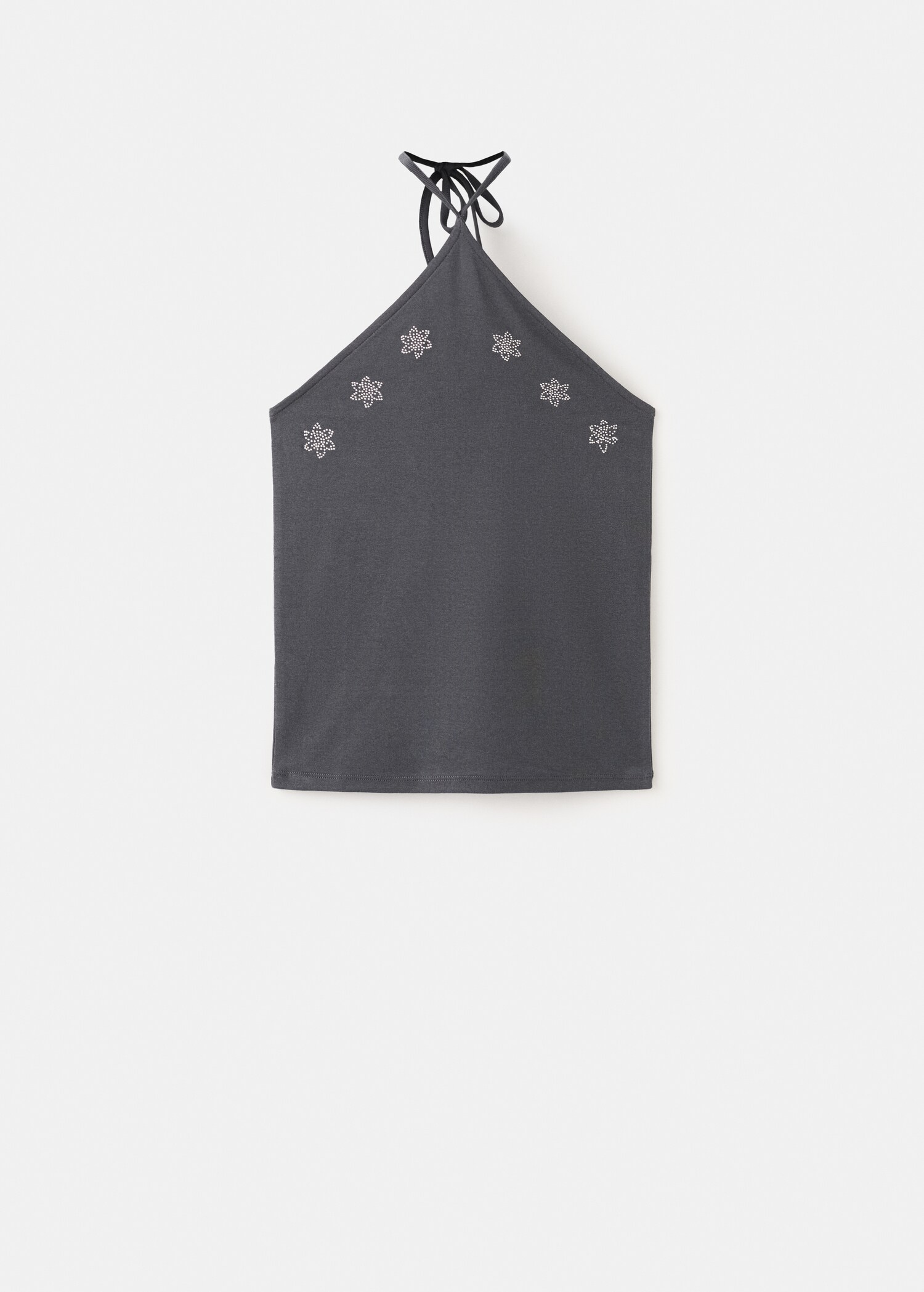 Halter top with rhinestone detail - Article without model
