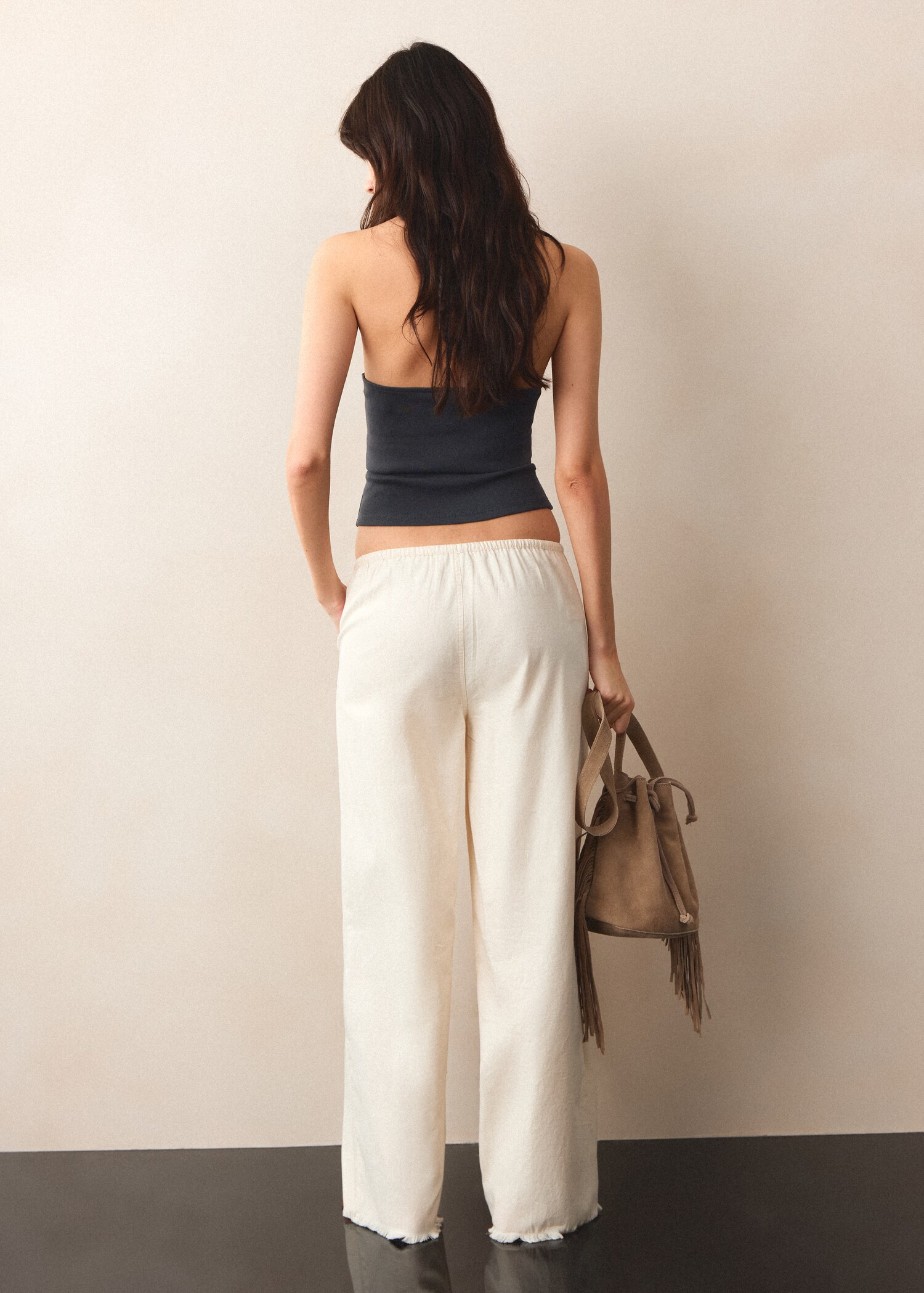 Halter top with rhinestone detail - Reverse of the article