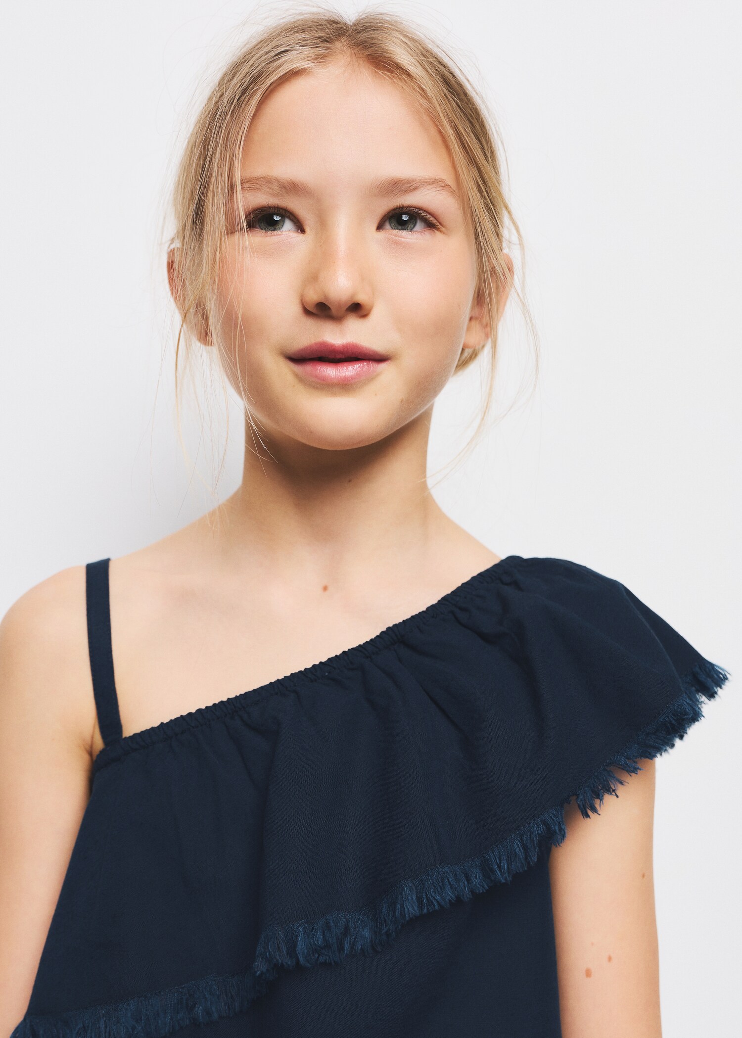 بلوزة منفوشة غير متناسقة - تفاصيل المنتج 1